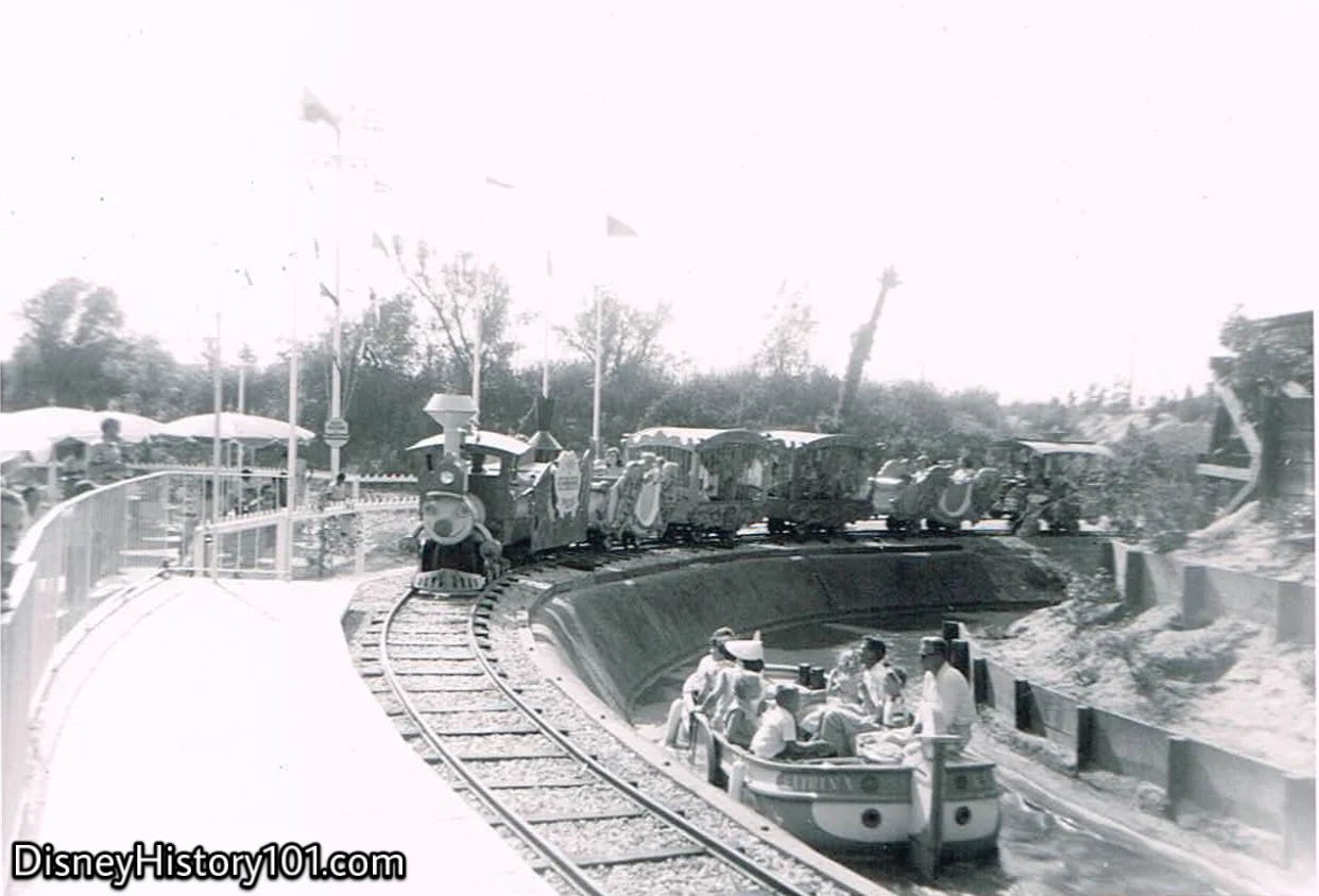 Casey Jr. “coming down the track” and returning to the station, (August, 1955)