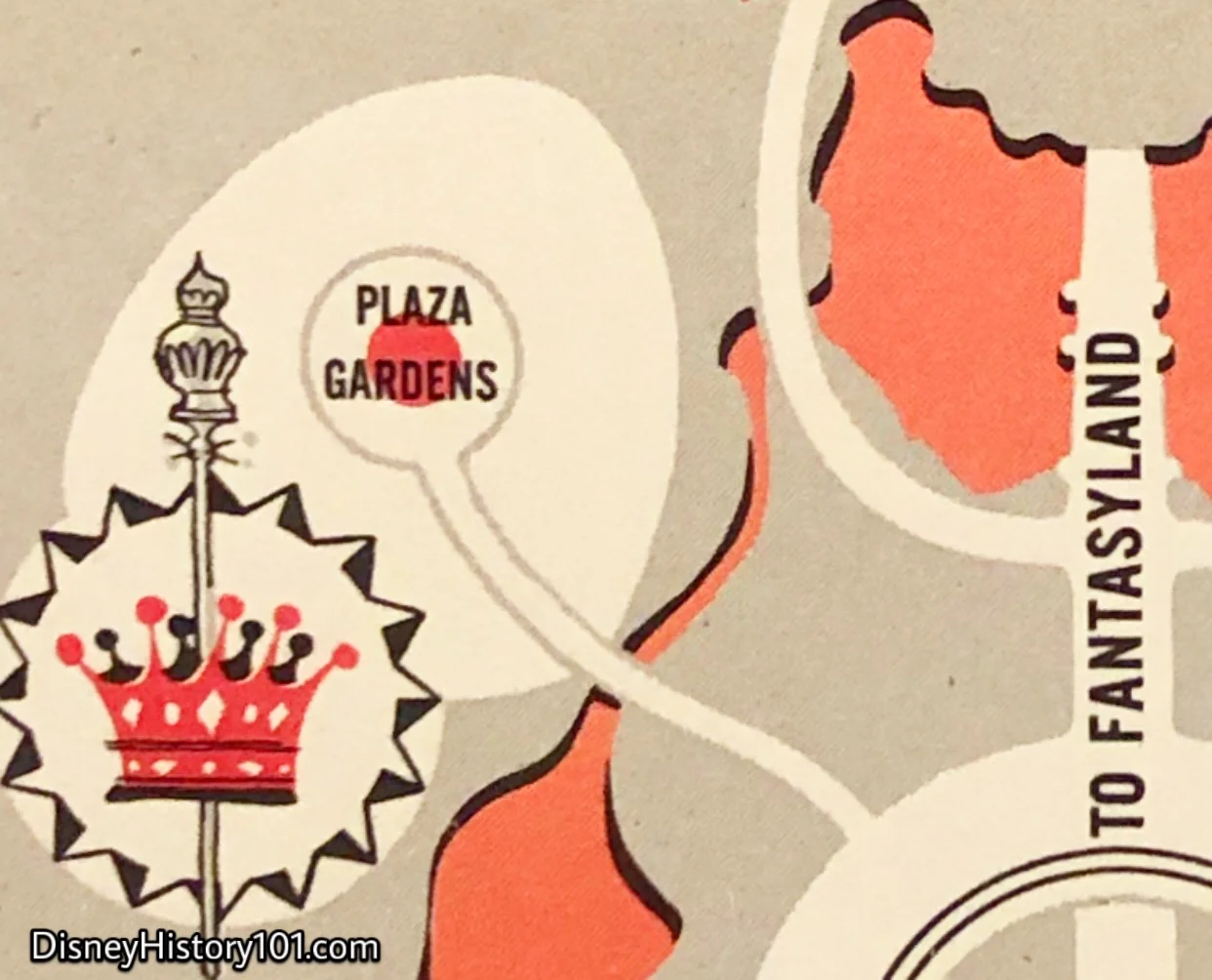 Disneyland Map Excerpt