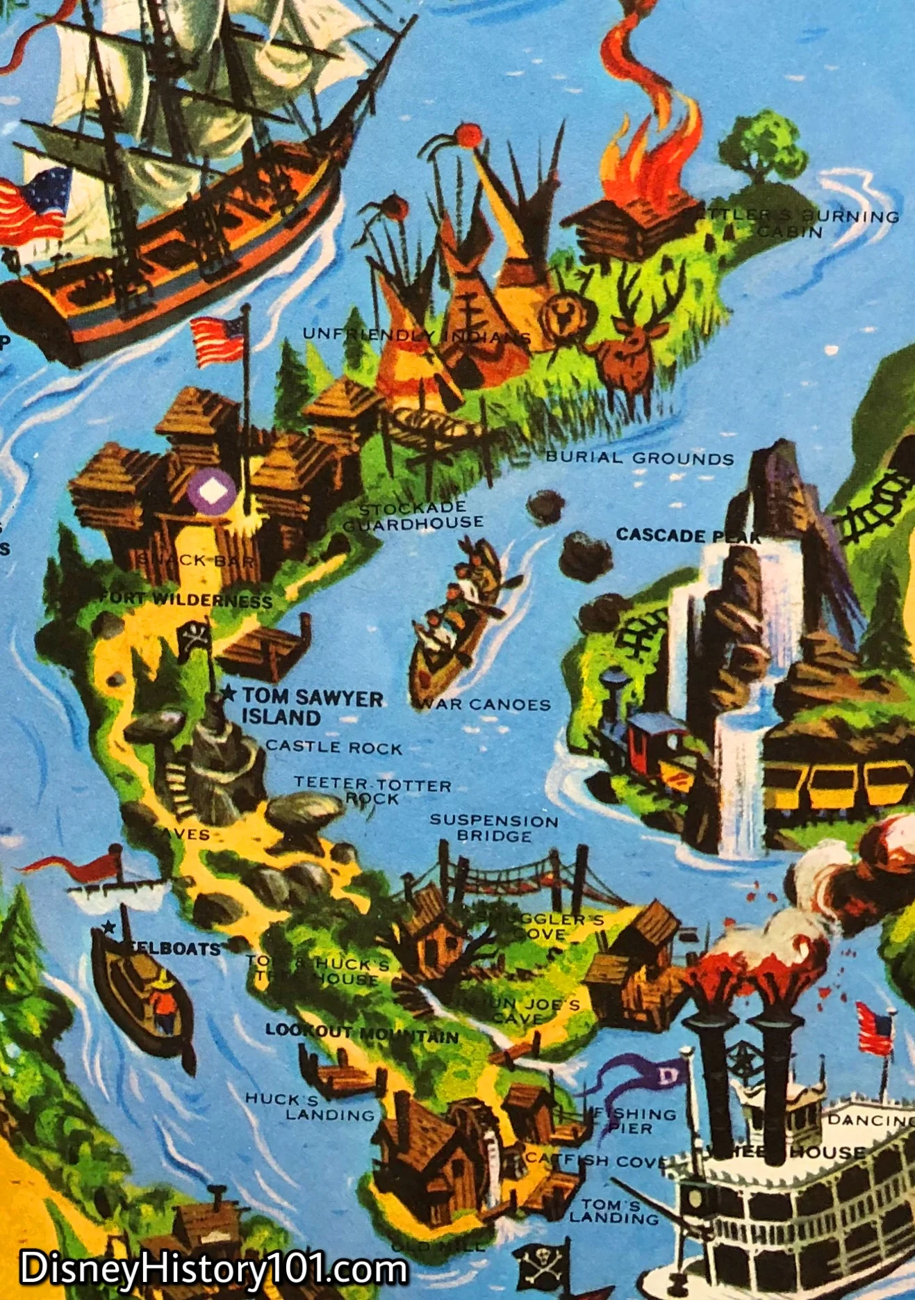 Disneyland Map, 1976
