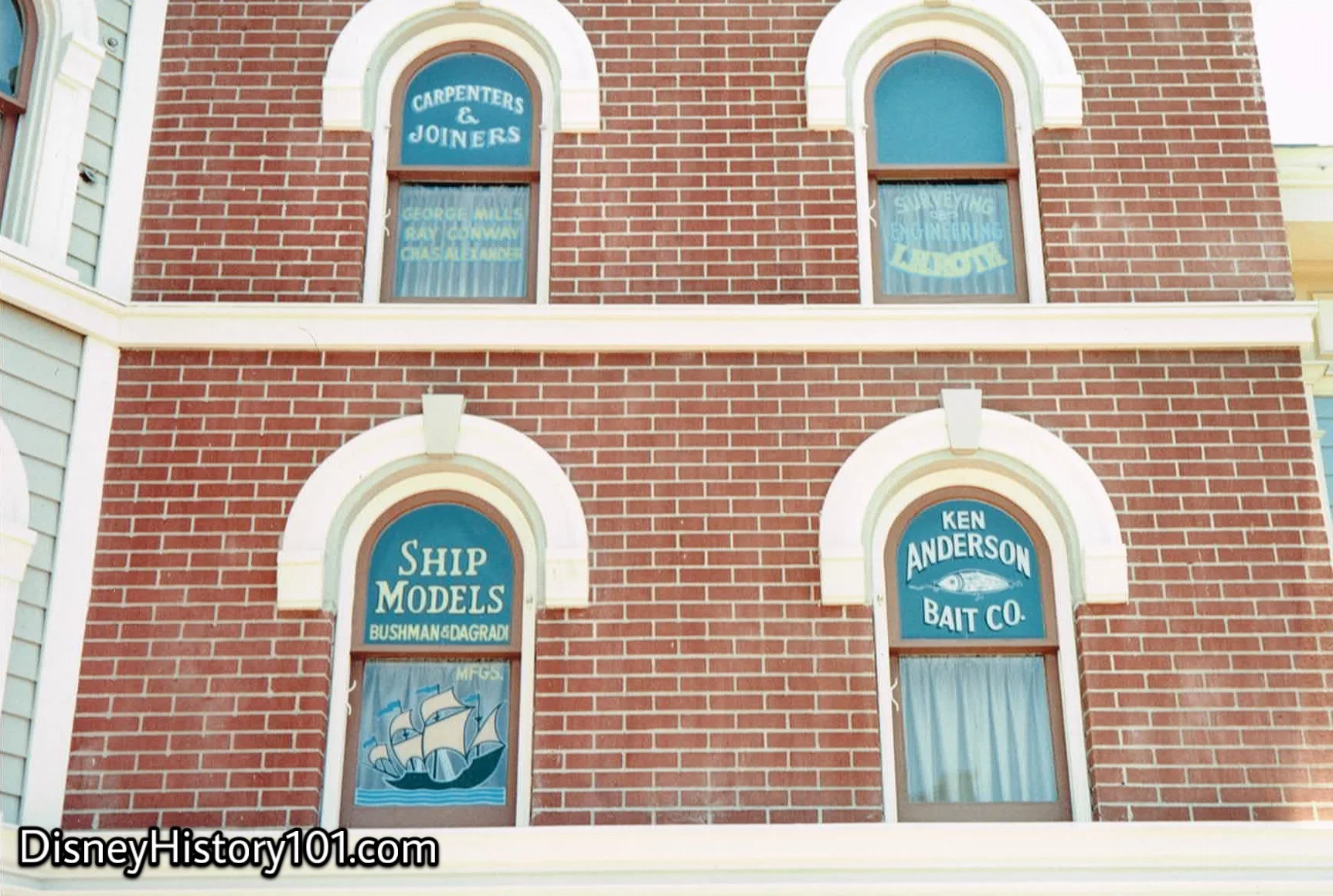 Market House Windows are among thousands of windows at Disneyland.  