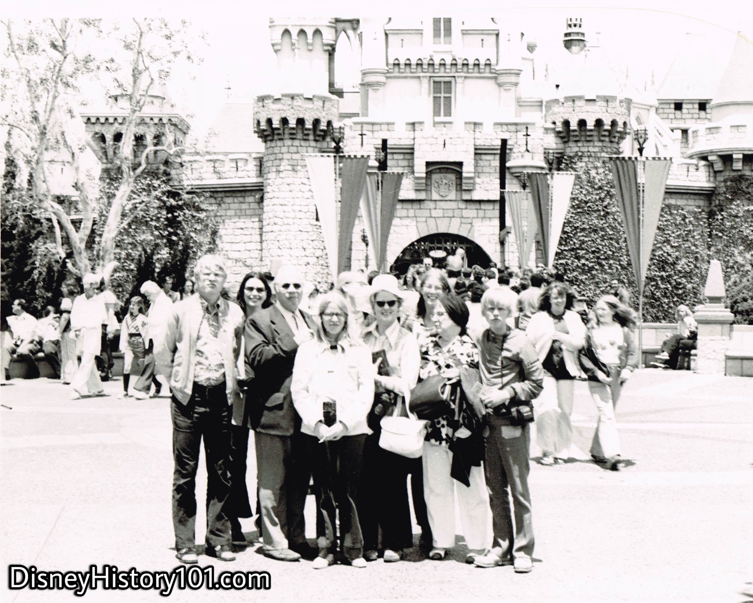 Sleeping Beauty Castle Forecourt, 1975.