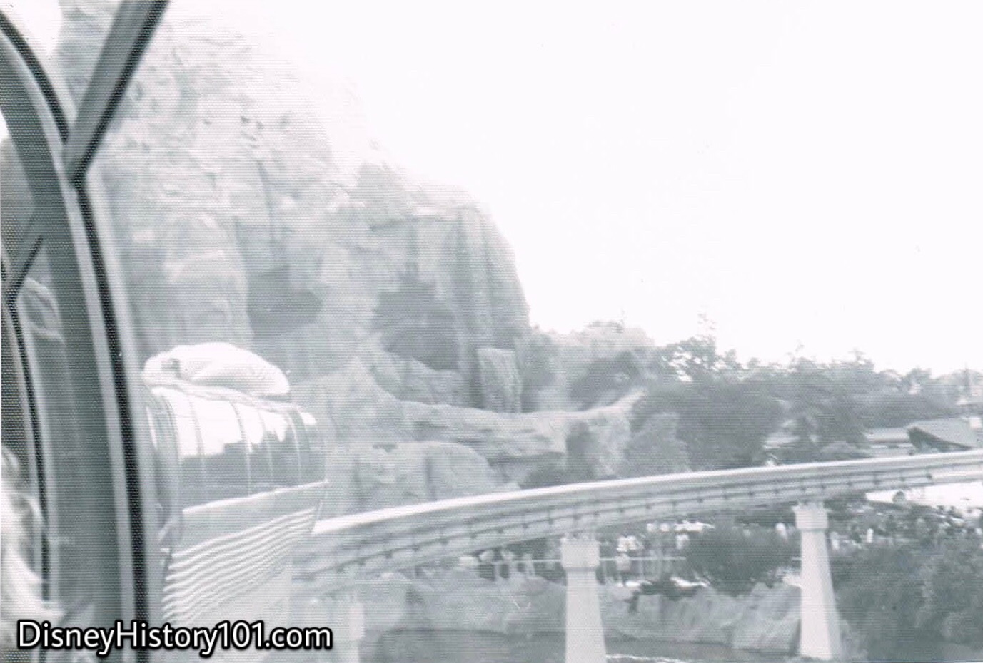 REENTERING THE PARK AND TOMORROWLAND SEGMENT - Monorail Mark III, 1975.