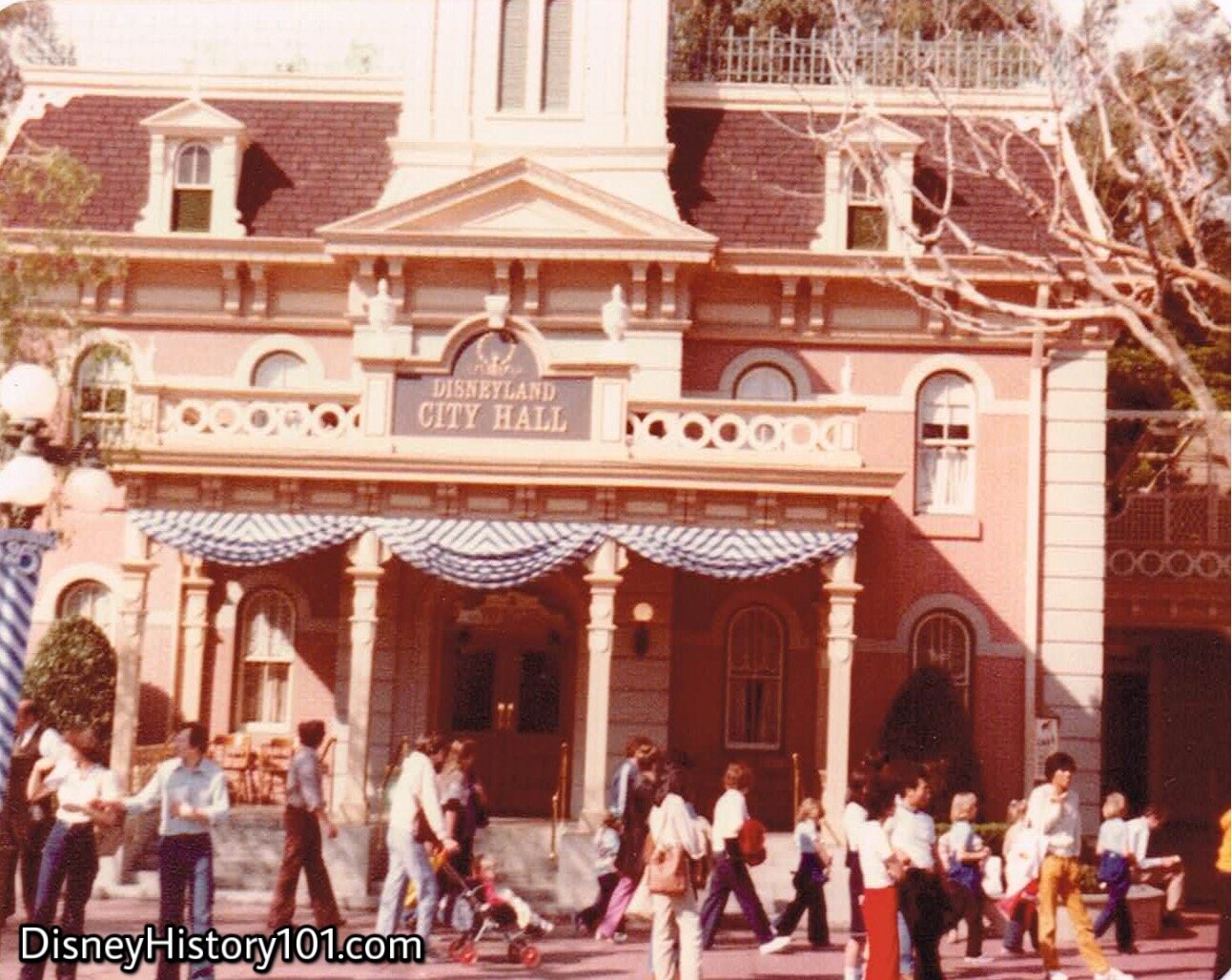 Disneyland City Hall Architectural Facade, 1980.