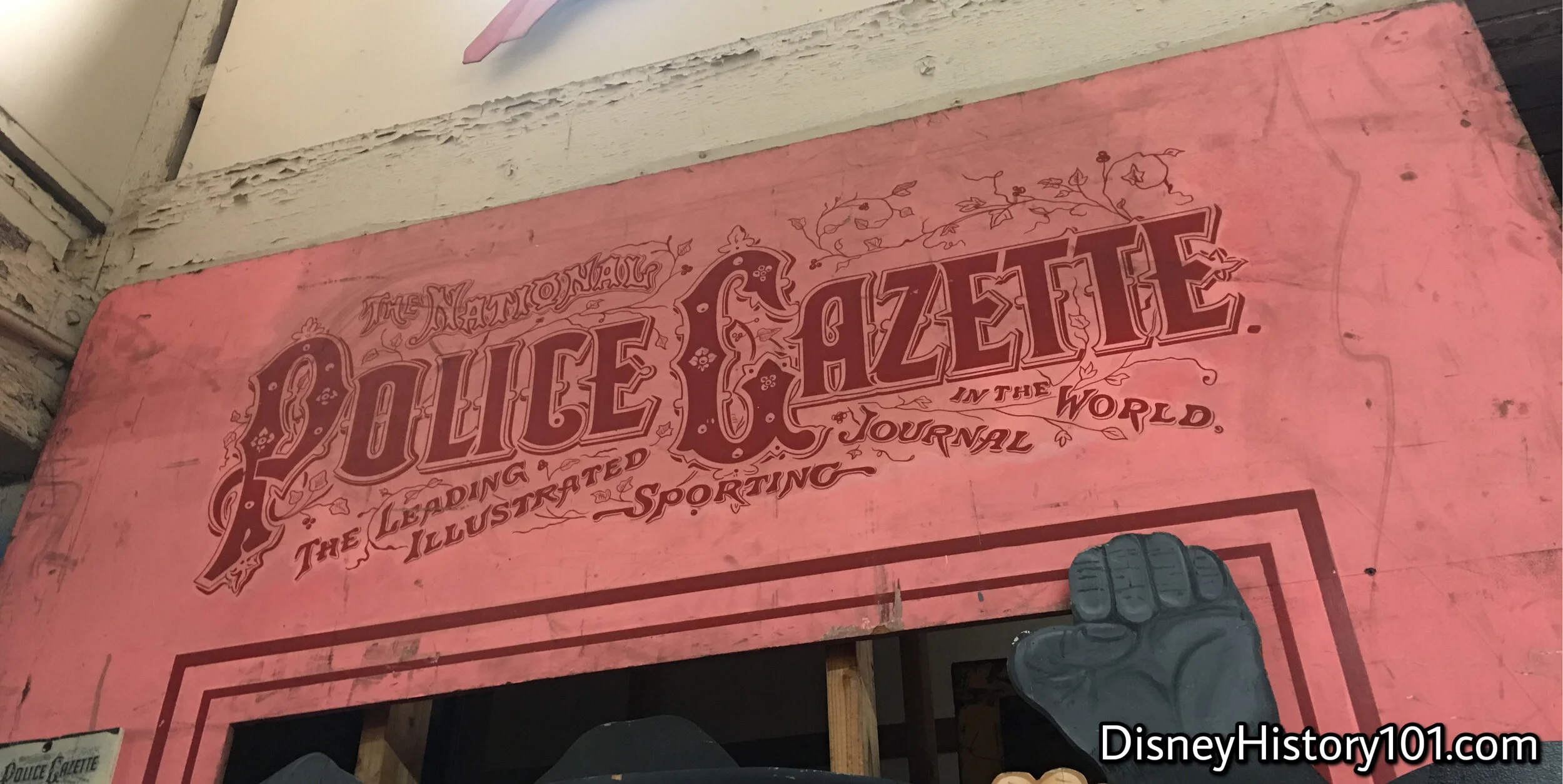 “The Girl on the Pink Police Gazette” Prop