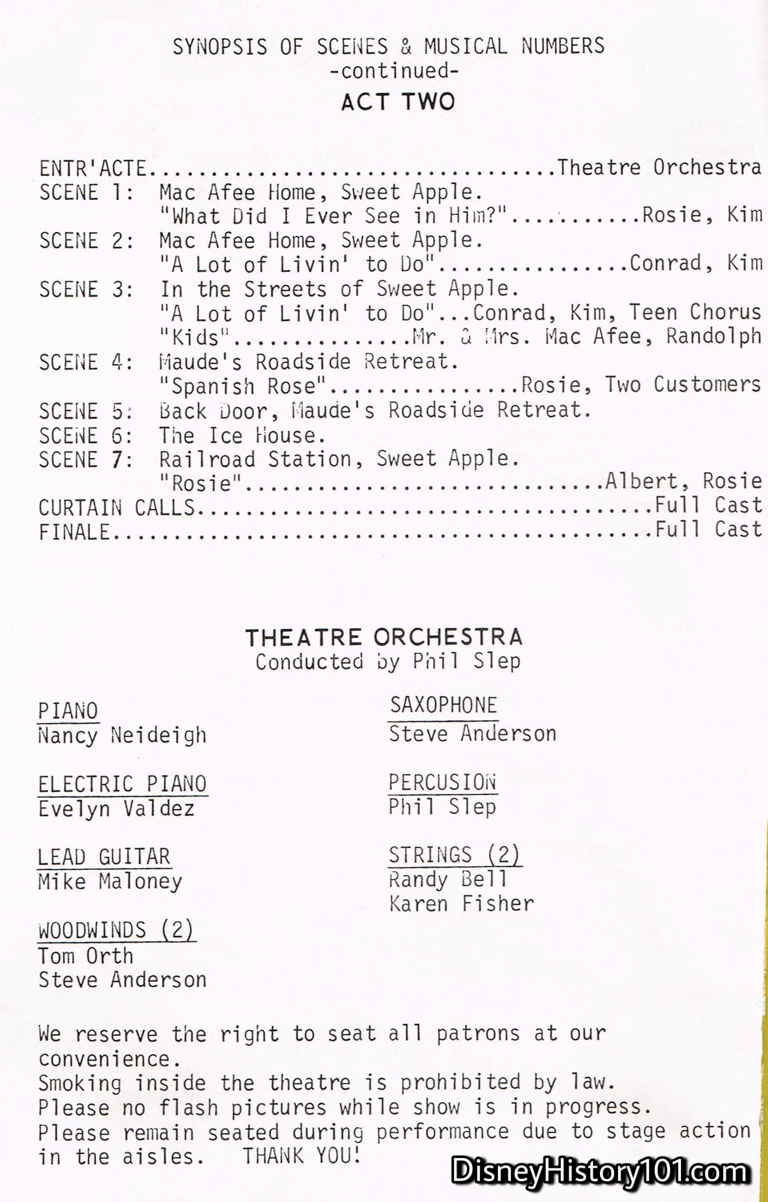 Bye, Bye, Birdie Program, (1971)