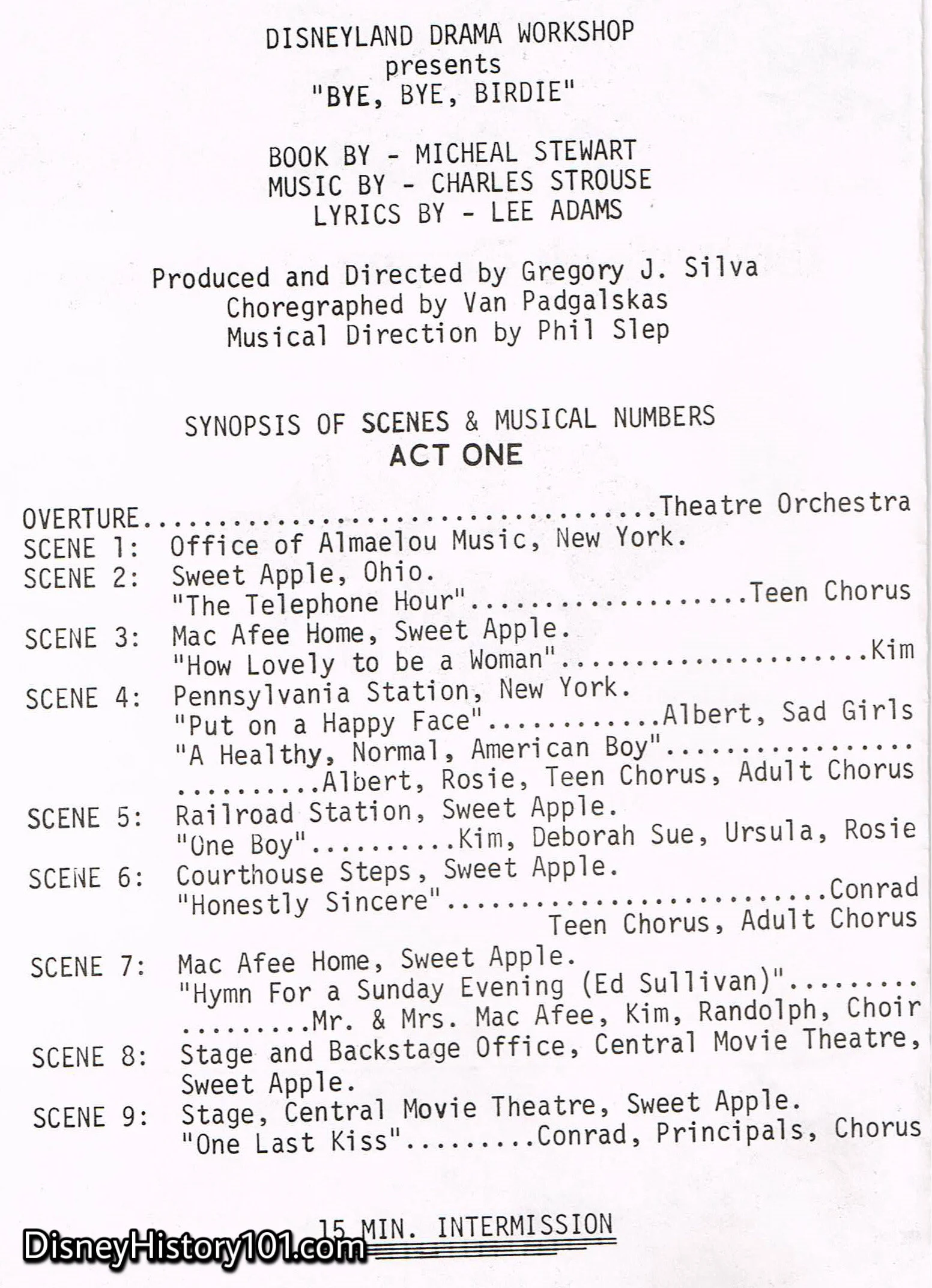 Bye, Bye, Birdie Program, (1971)