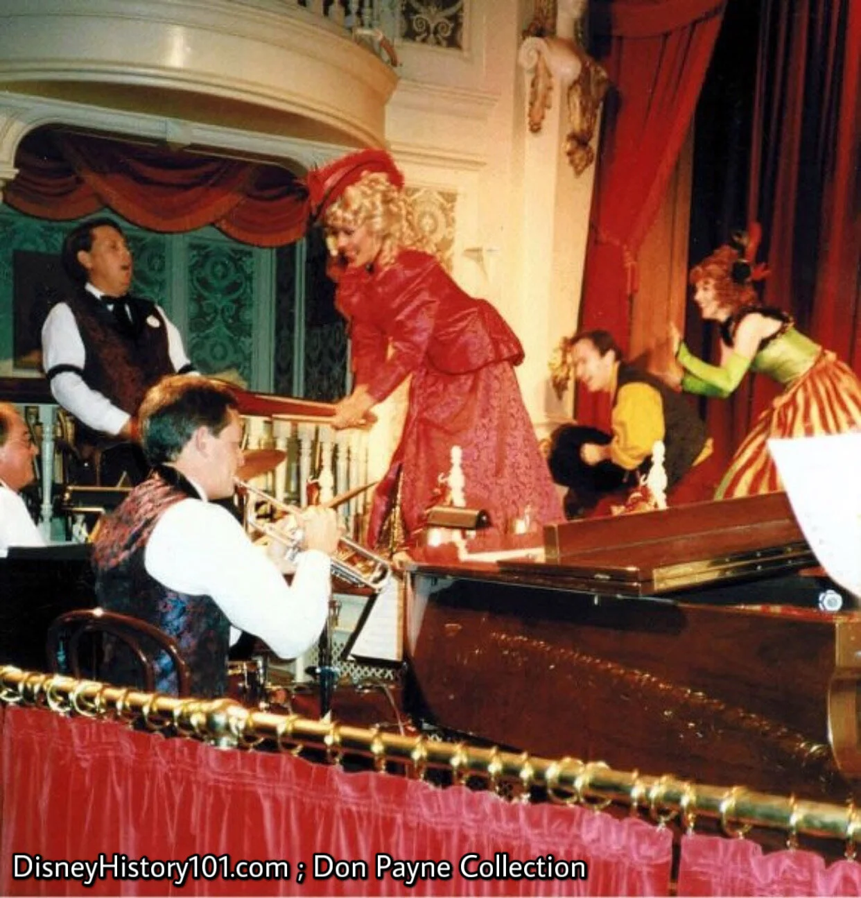  Lilly does a drum solo from the stage. 