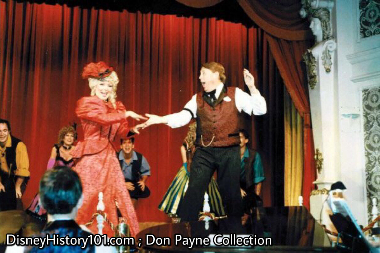  Lilly and Sam (Don Payne) on stage for the Opening Dance Number. 