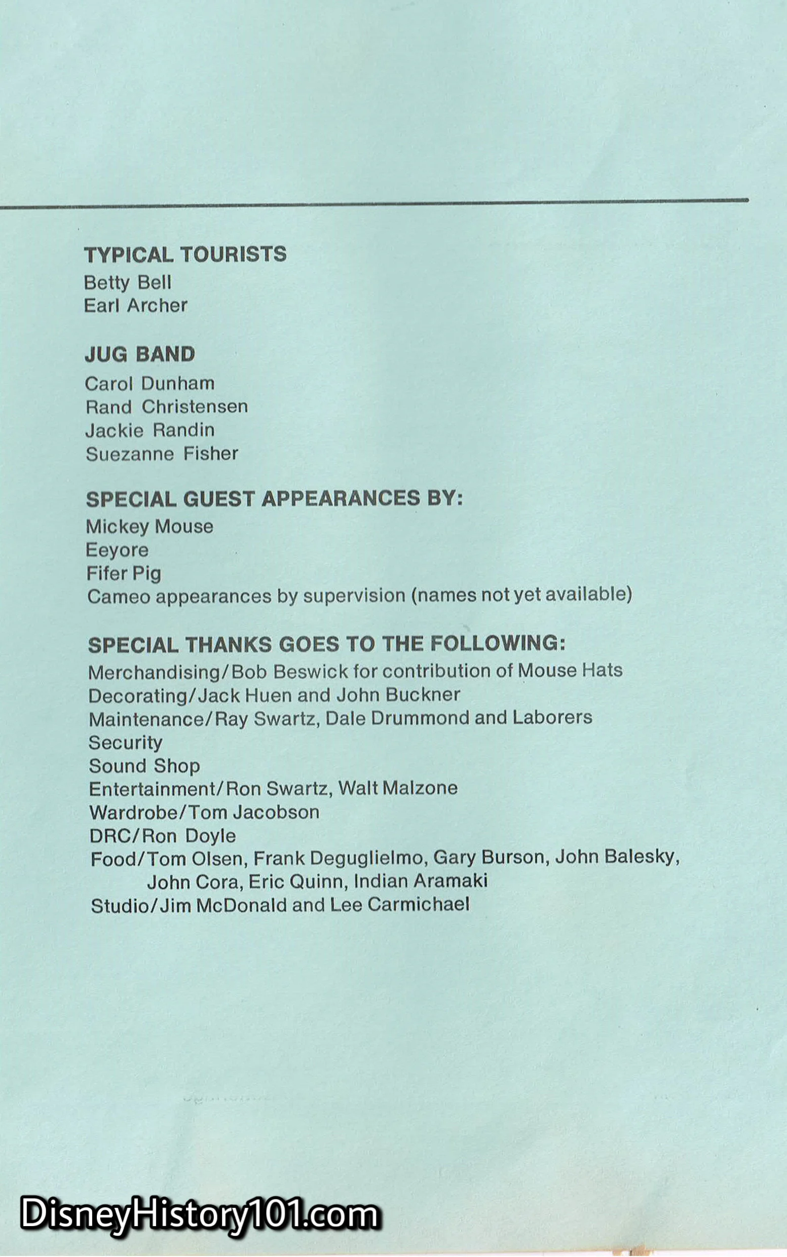 Spring Tonics '71 Program Page 2, (1971)