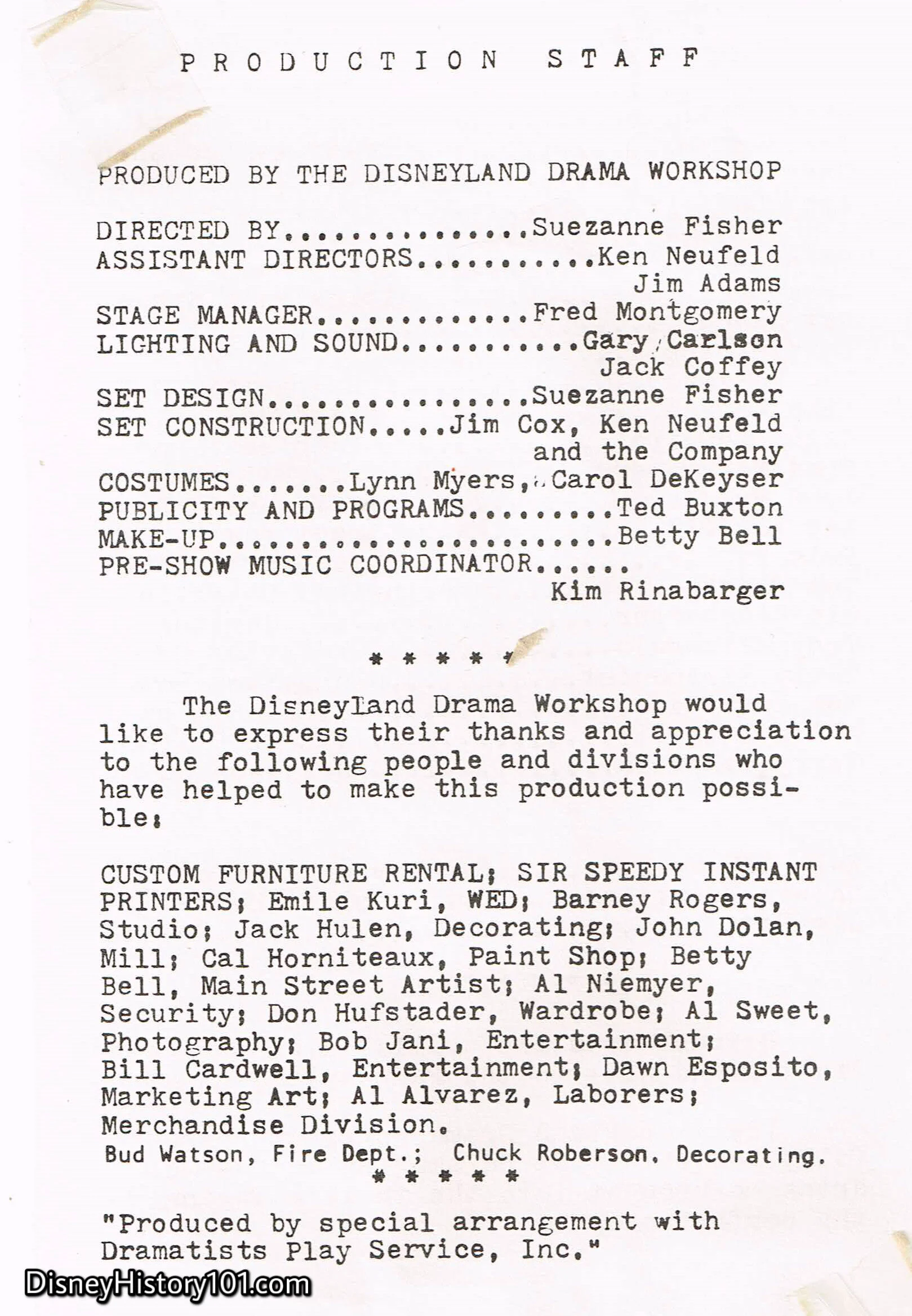 "You Can't Take It With You" Program, (May, 1972)