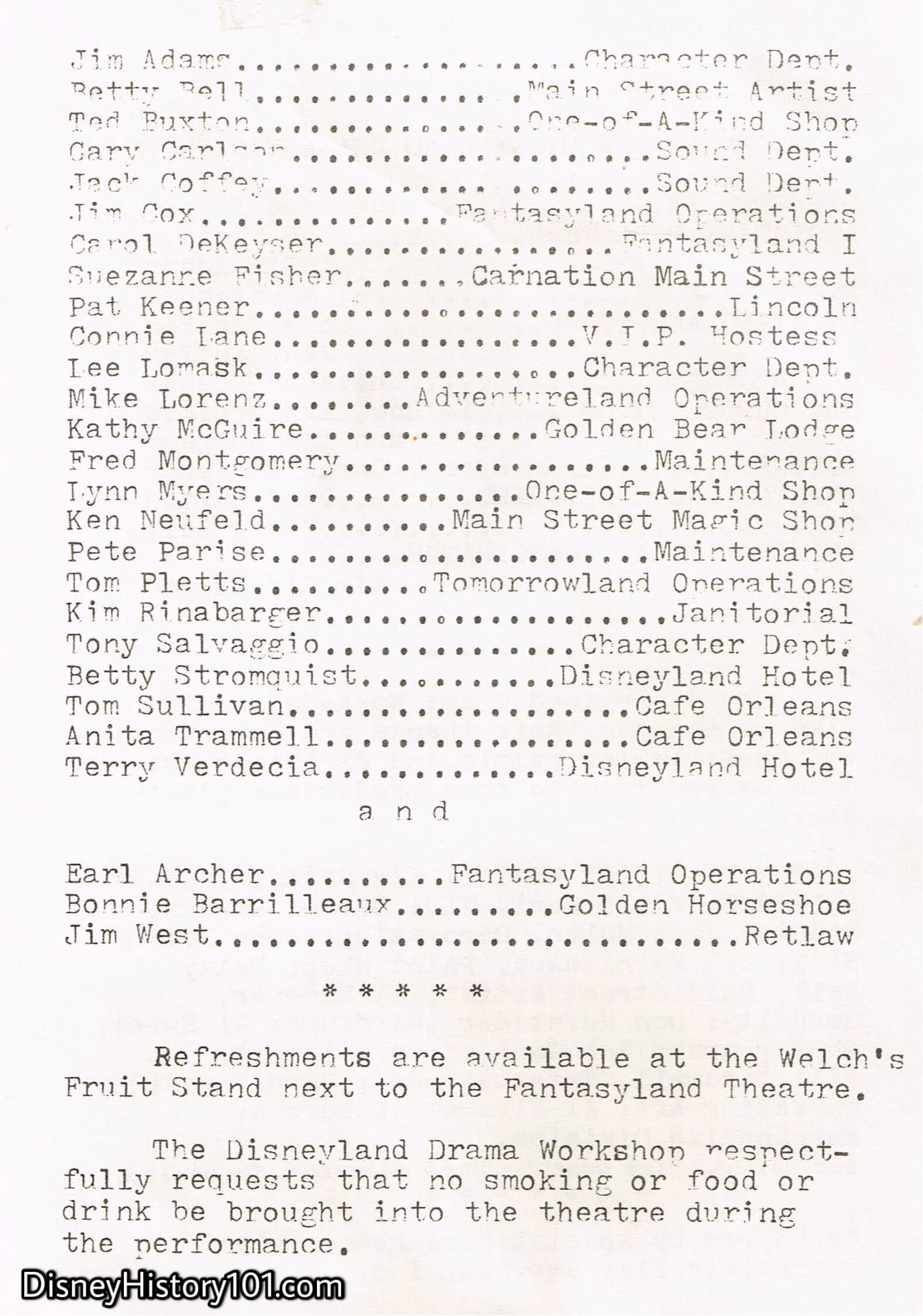 "You Can't Take It With You" Program, (May, 1972)