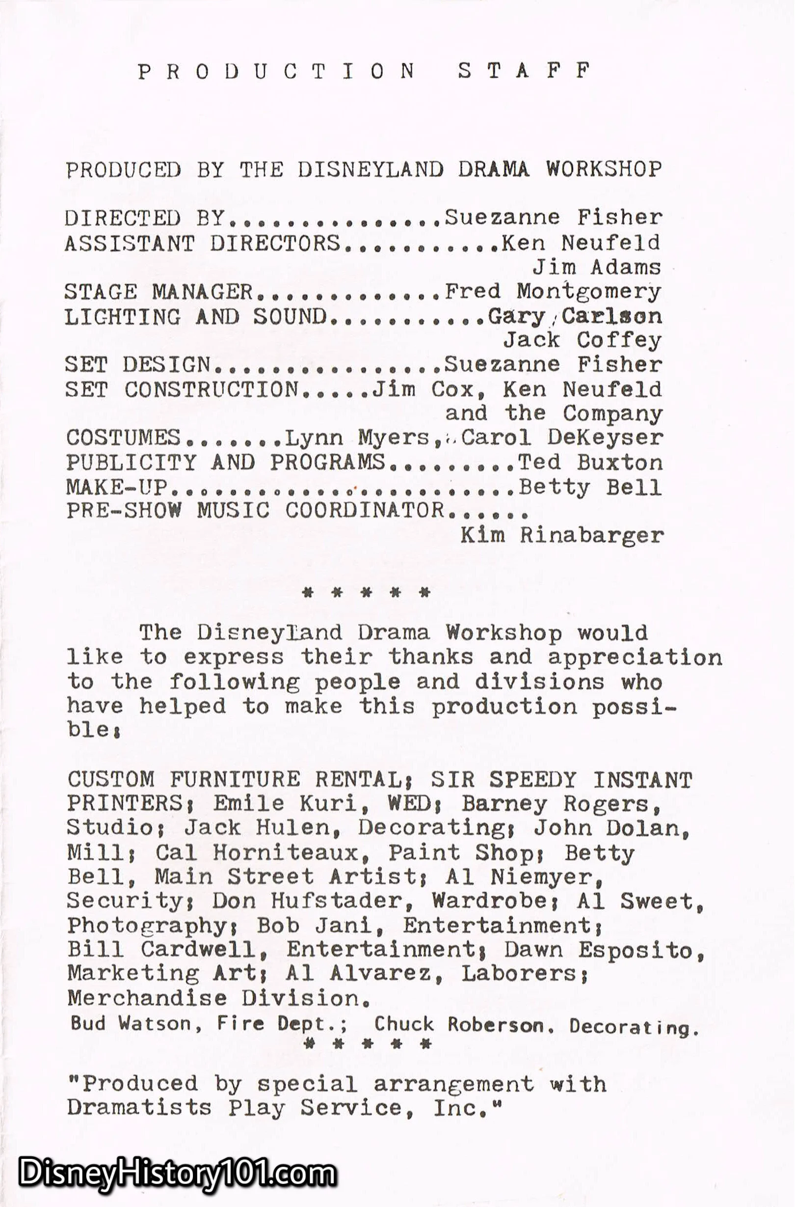 "You Can't Take It With You" Program, (May, 1972)