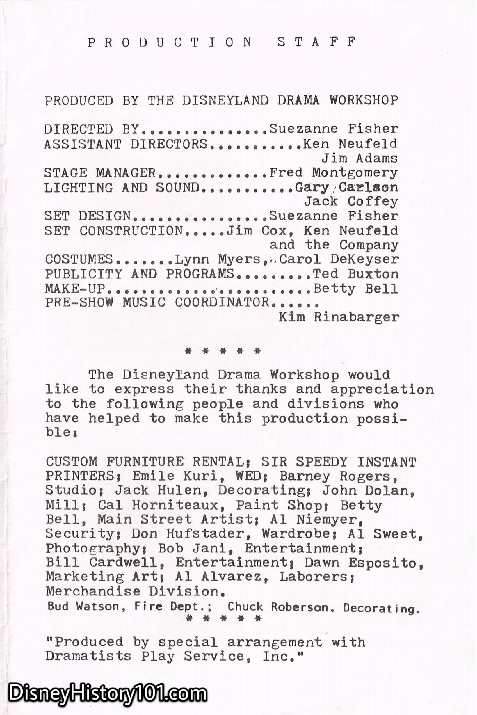 "You Can't Take It With You" Program, (May, 1972)