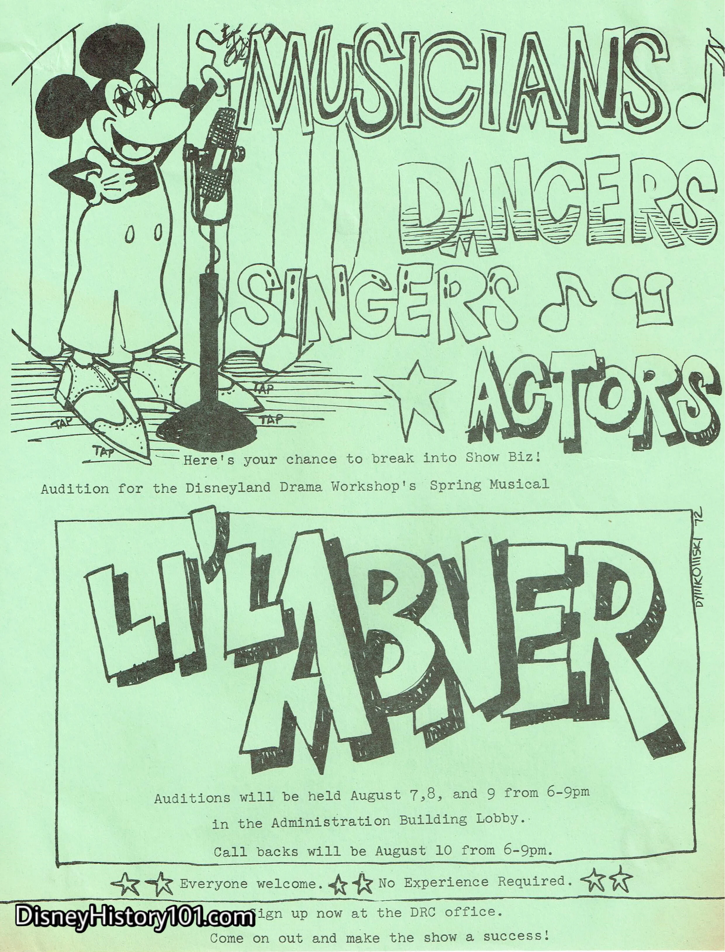 "Lil' Abner" Castin' Call, (1972)