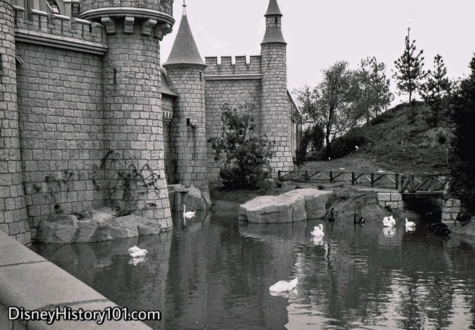 Sleeping Beauty Castle & Swan Lake, (1955)