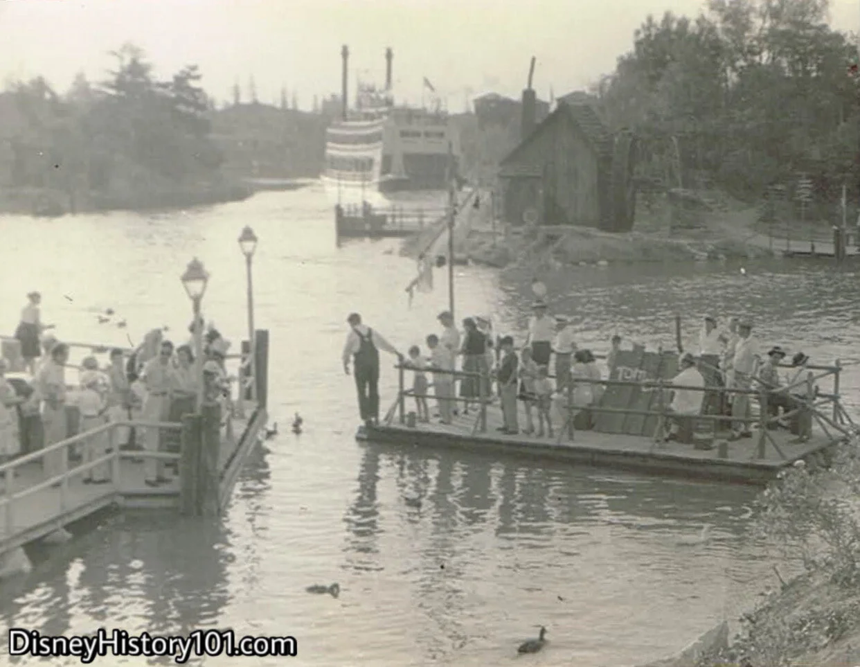 Rafts to Tom Sawyer Island, (July 7th, 1956)