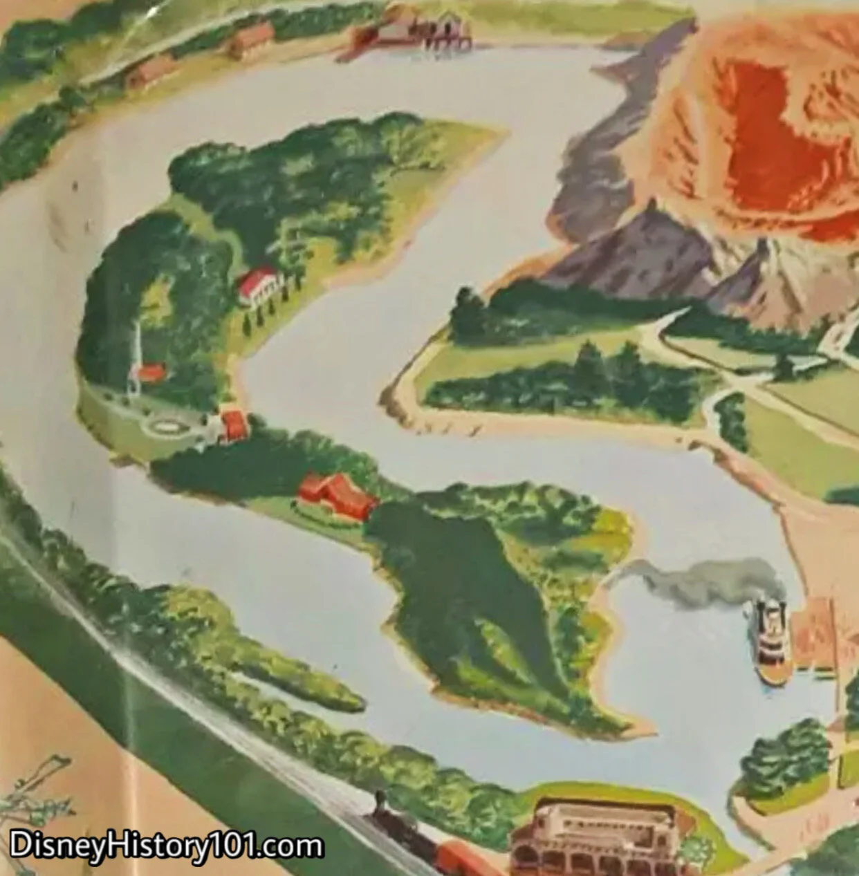The Island on a Disneyland Television Tray, 1955
