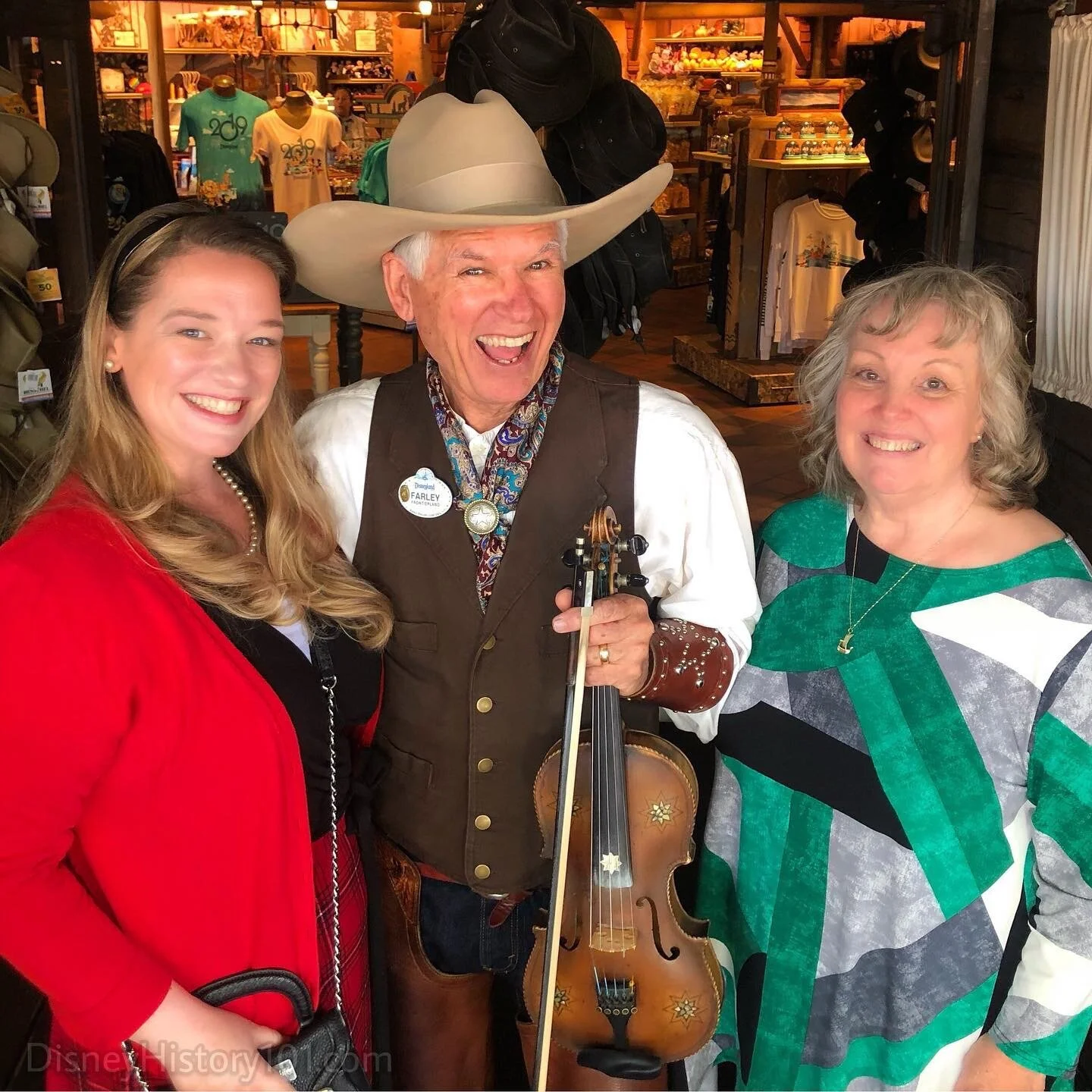 Farley the Fiddler displays Disney Courtesy through a friendly smile on his very last day.