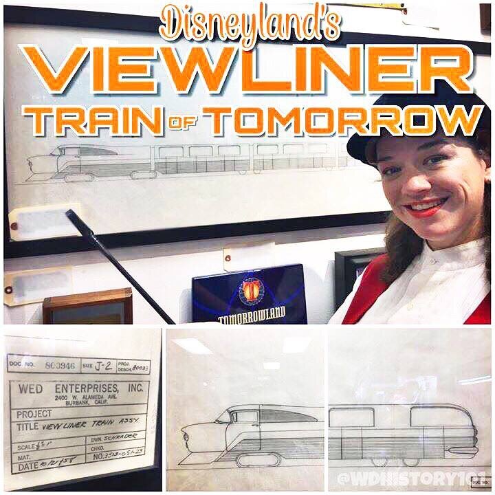 "Viewliner Train Assembly" by WED Enterprises Artist Chuck Schrader, (October 21, 1958)