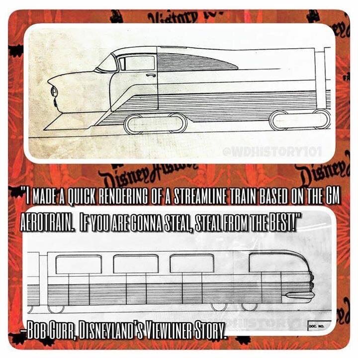 "Viewliner Train Assembly" by WED Enterprises Artist Chuck Schrader, (October 21, 1958)
