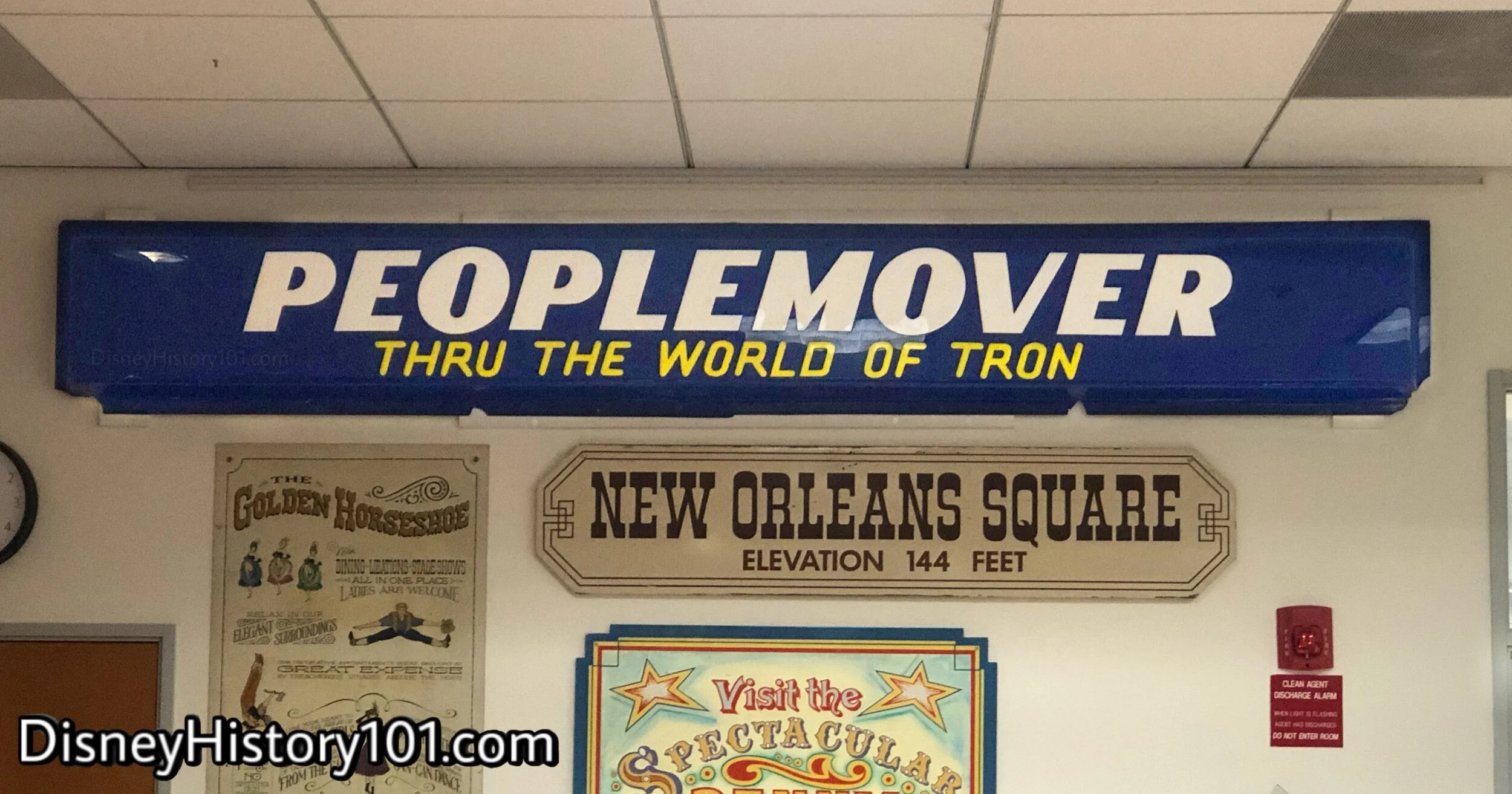c. 1982 - 1985 PeopleMover Sign, Walt Disney Archives