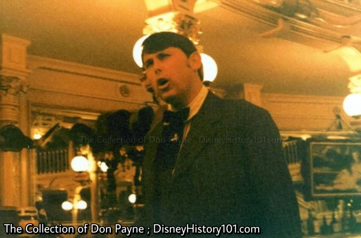  After  Slue Foot Sue  and  The Boss  perform a duet, the  Golden Horseshoe Dancers  begin to perform, when they’re interrupted from the audience! The  Traveling Salesman  says, “ You look like a million dollars up there !”  The Boss  responds, “ You