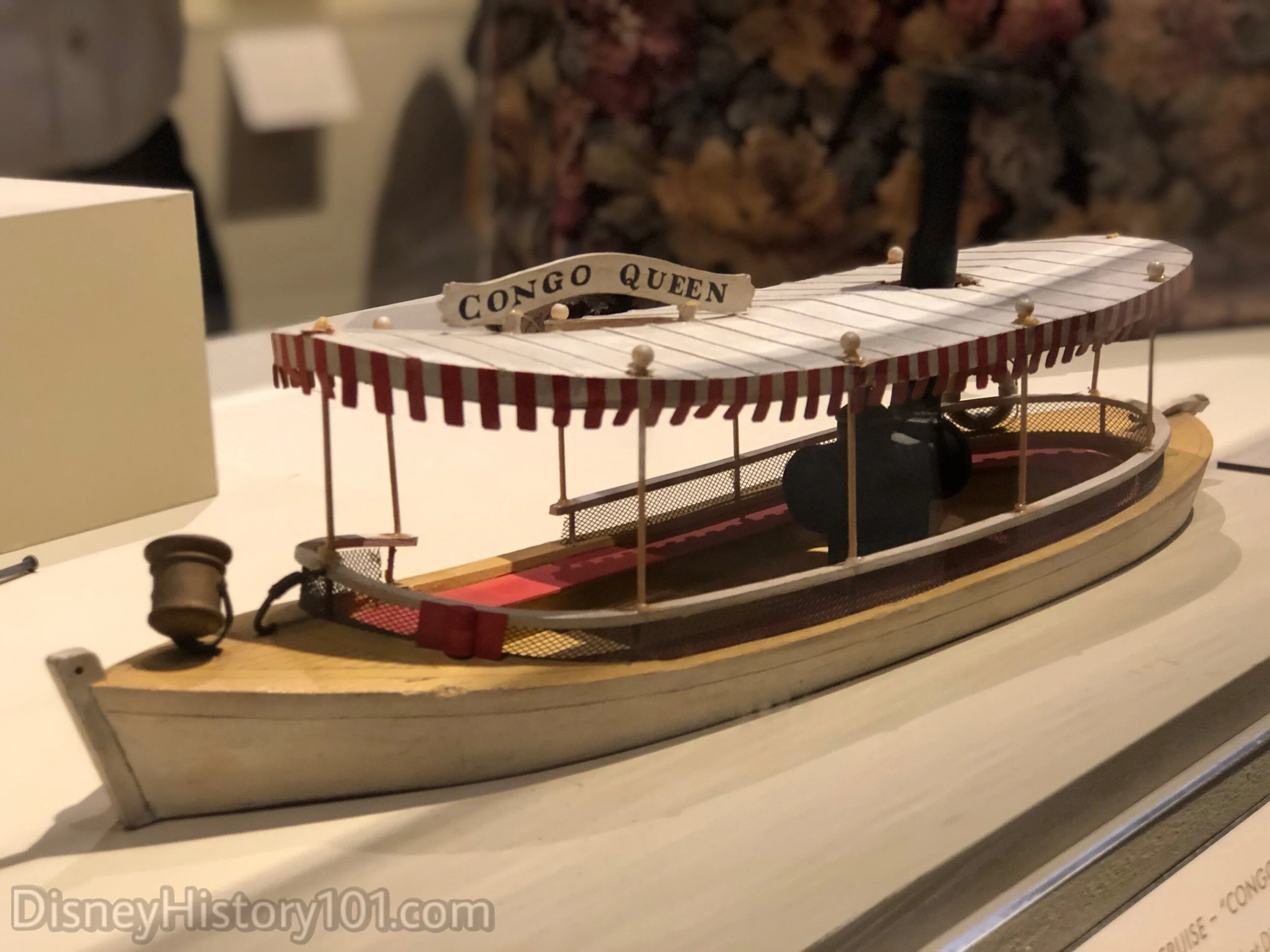 “Congo Queen” Attraction Vehicle Architectural Model (Not to be confused with the “Safari Adventure Boats” of the Disneyland hotel), Walt Disney Archives.