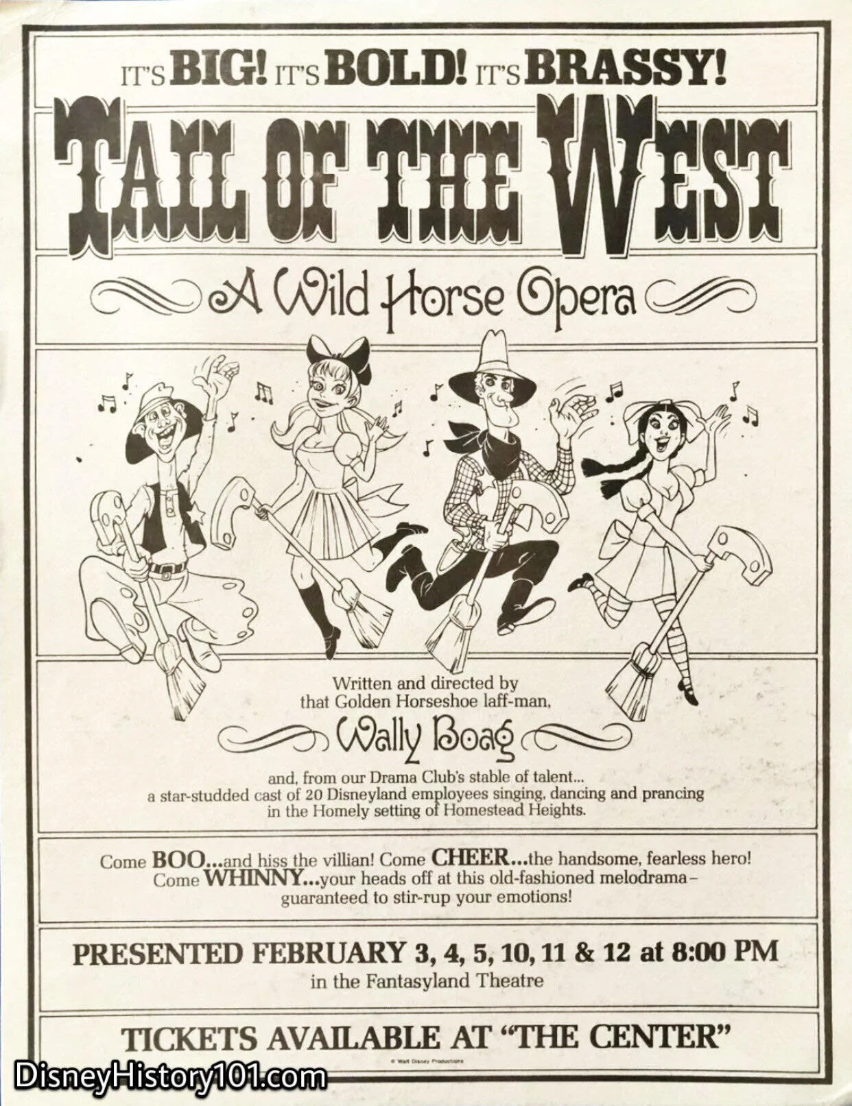 Wally Boag’s “Tail of the West” Poster, c. 1976