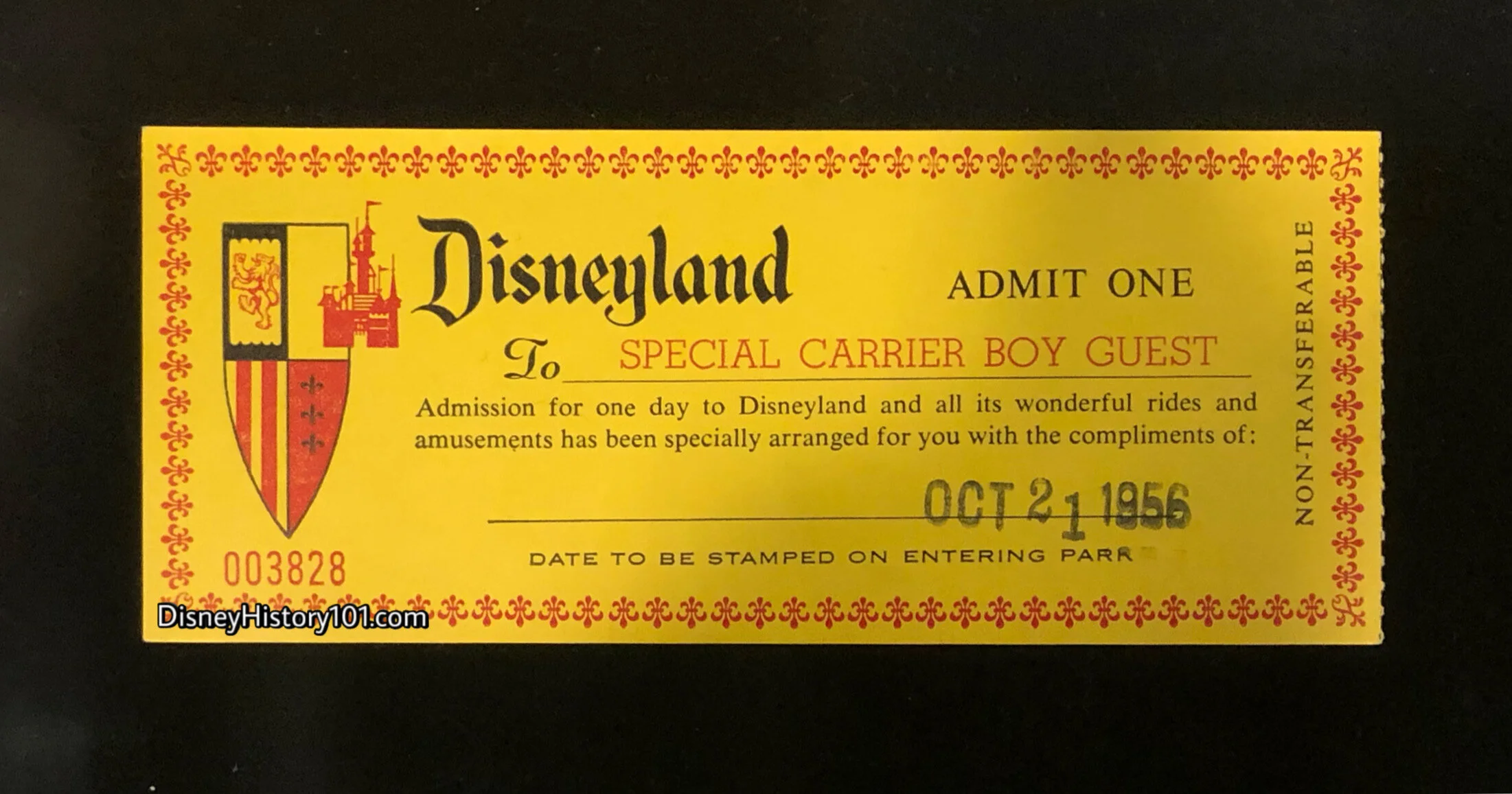 Complimentary Admission Media.