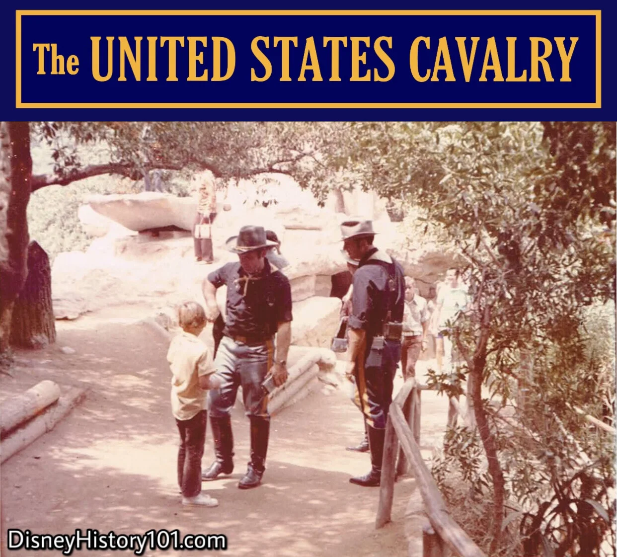   (1956 - c. 2007)   Near  Teeter-Totter Rock  we’ve run into a patrol of the  United States Calvary . That means we must be nearing a settlement (or, Fort) of the United States Army. We’ll stop them, ask them for directions to the nearest fort, and 