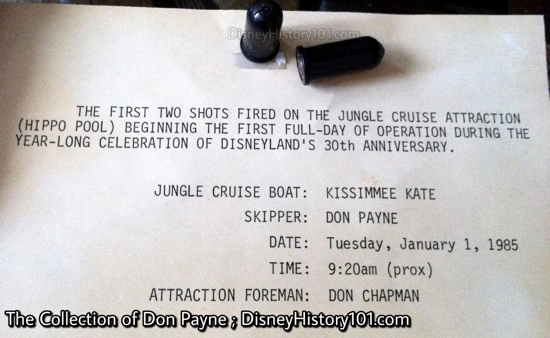 “The First Shots of the Year Fired by Don Payne,” January 1st, 1985