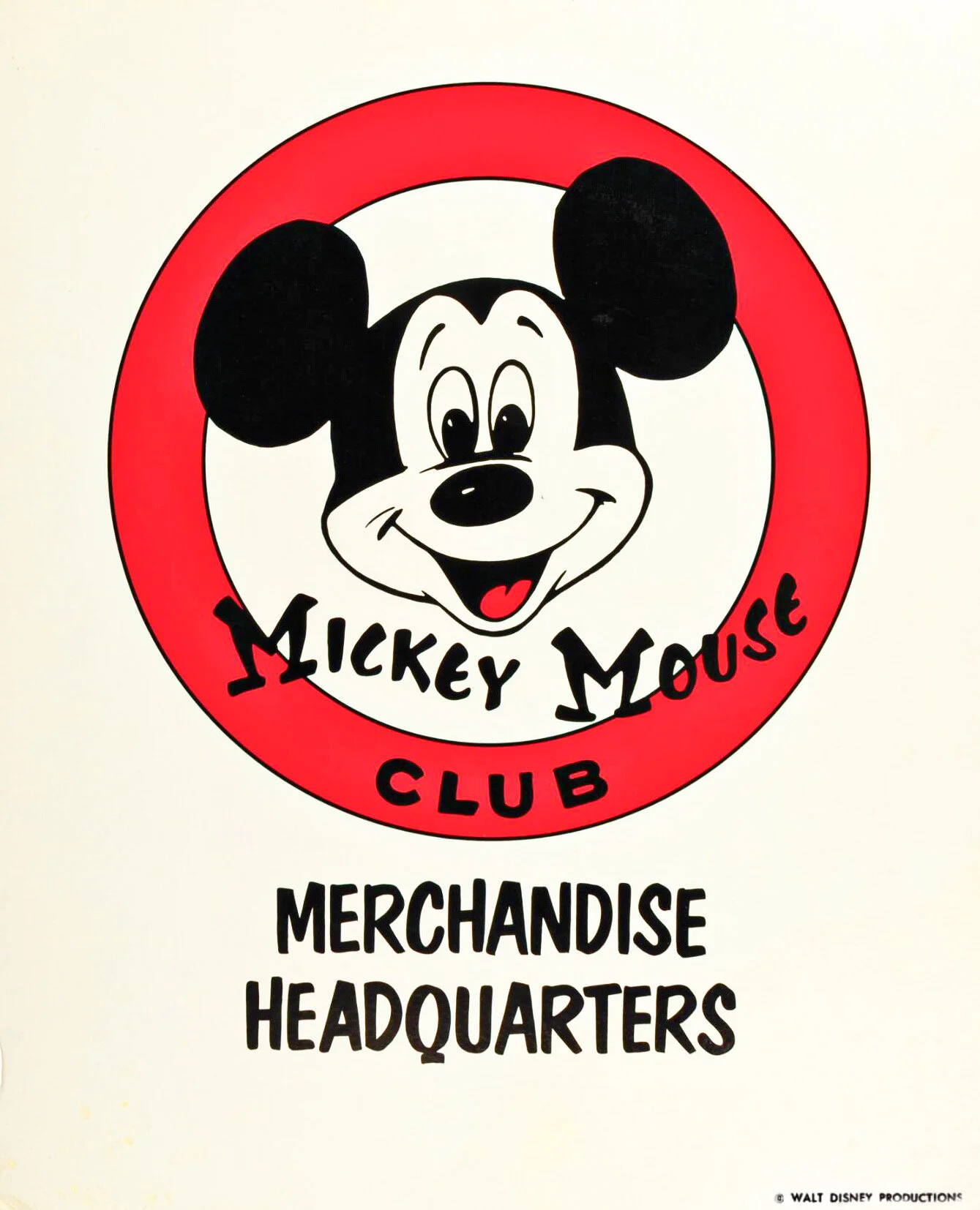 Mickey Mouse Club Disneyland Headquarters - Merchandise Headquarters Bill