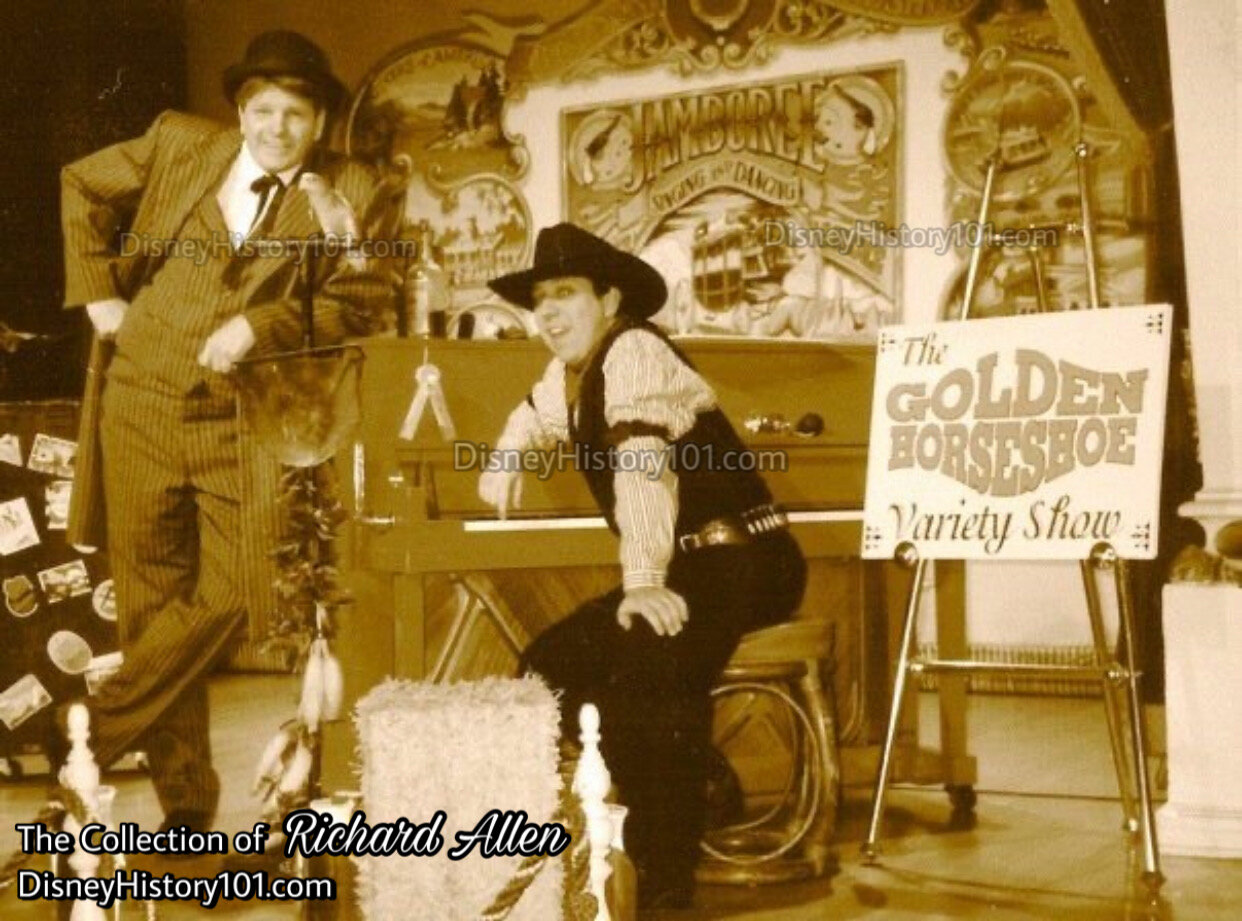 Dana Daniels (left) and Richard Allen (right) of The Golden Horseshoe Variety Show”