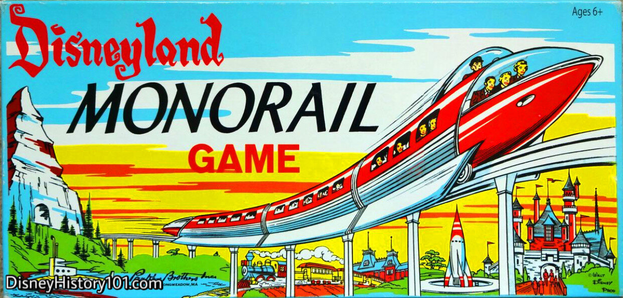 The Disneyland Monorail Game by Parker Brothers, 1960.