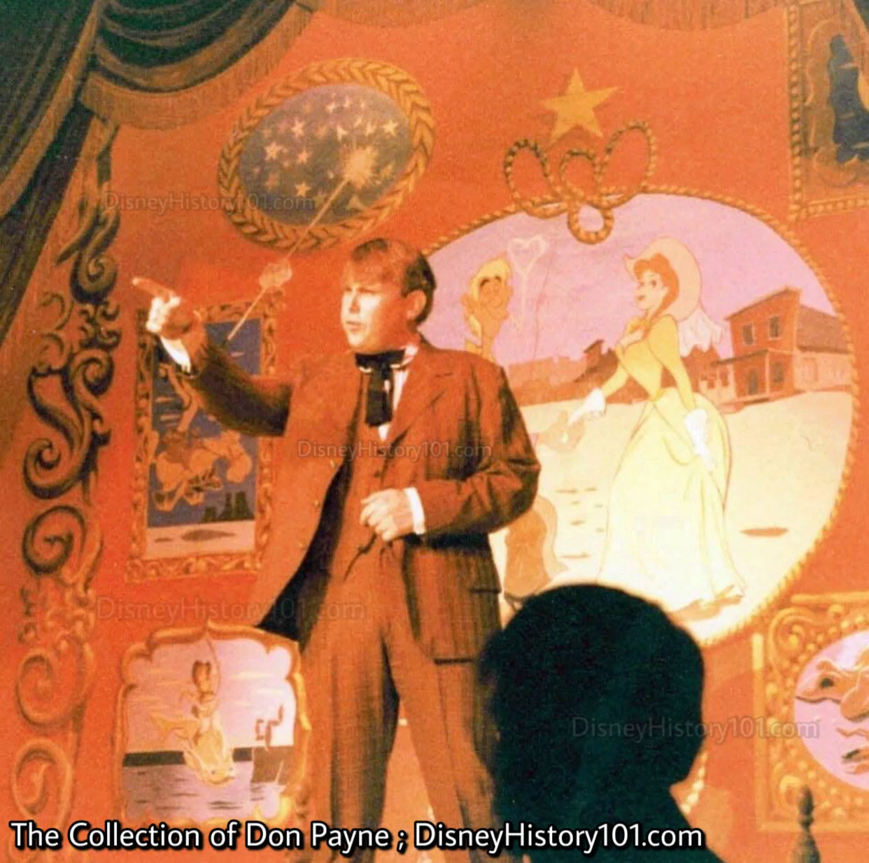   Don Payne  performing in the  Golden Horseshoe  as a sub for the great  Wally Boag  and the incredible  Jim Adams , April 4, 1980. 
