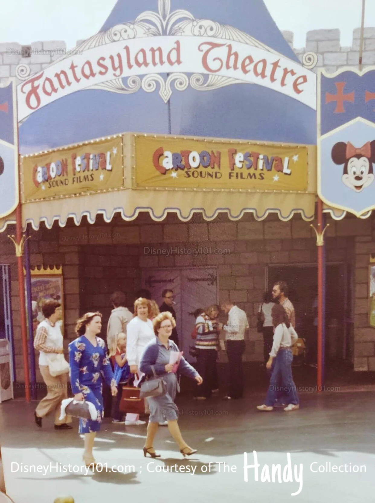 Fantasyland Theater Architectural Facade, c. 1981.