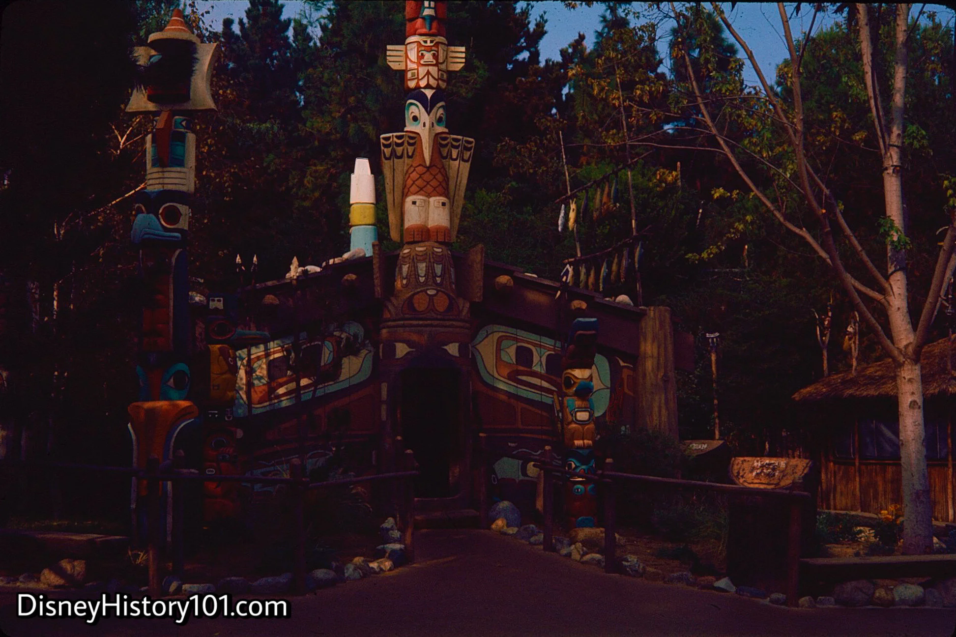 THE CHIPPEWA LONGHOUSE, dusk, (October, 1968)