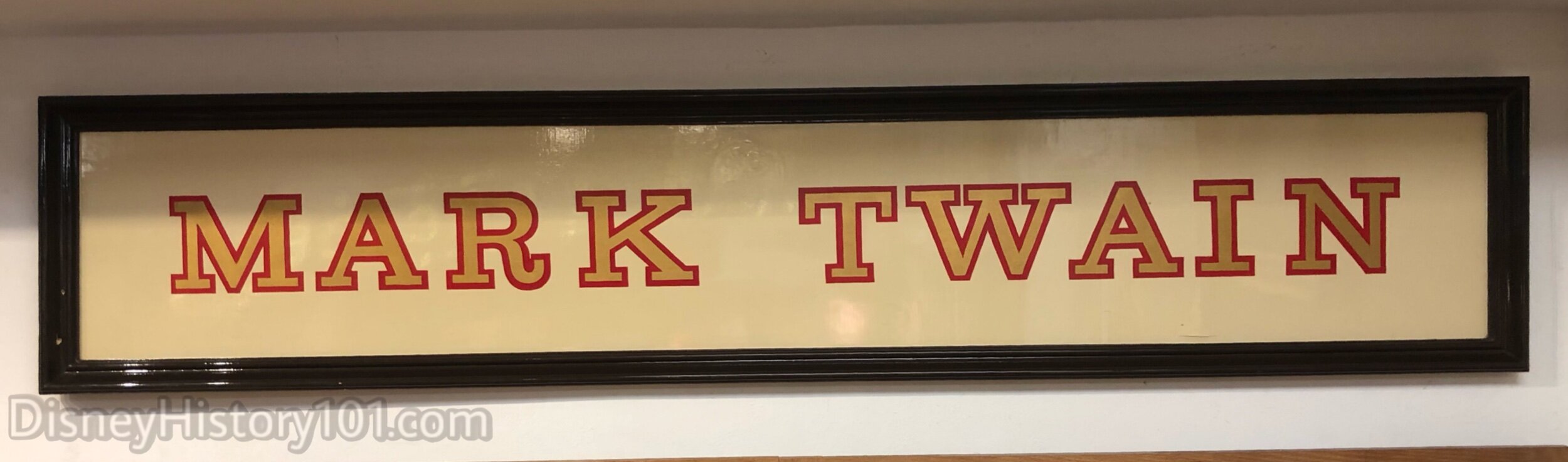 Mark Twain Dock sign.