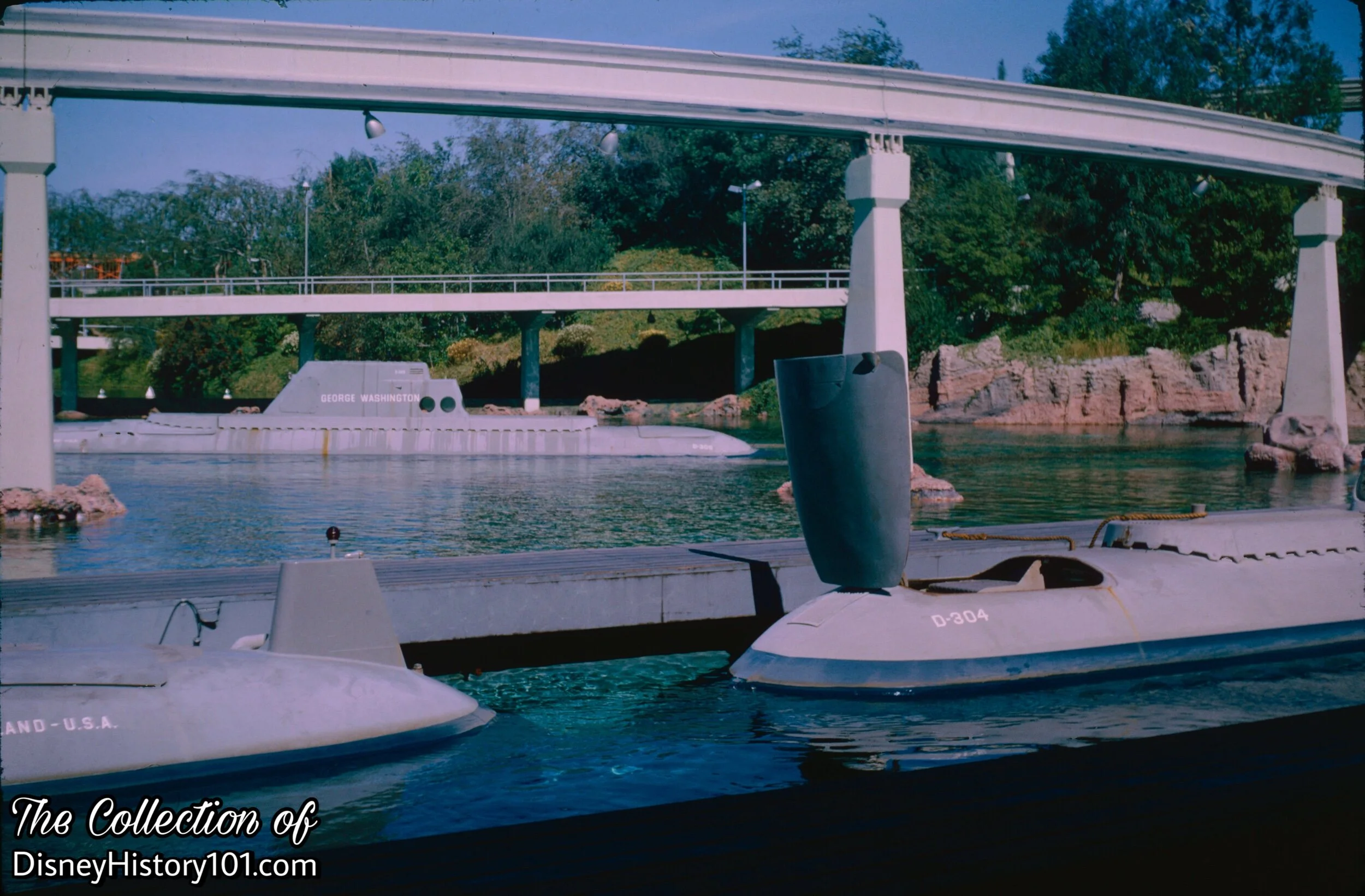 The Skipjack and another Submarine Boat at the Storage Dock, November, 1965.