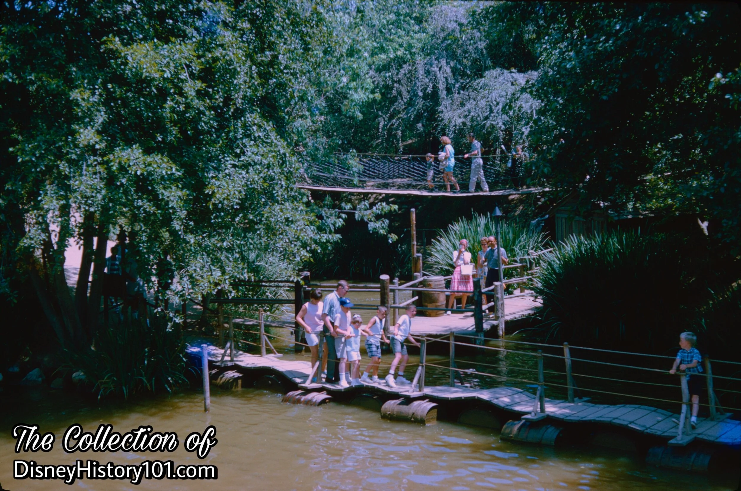 Suspension Bridge and Pontoon Bridge, (August, 1965)