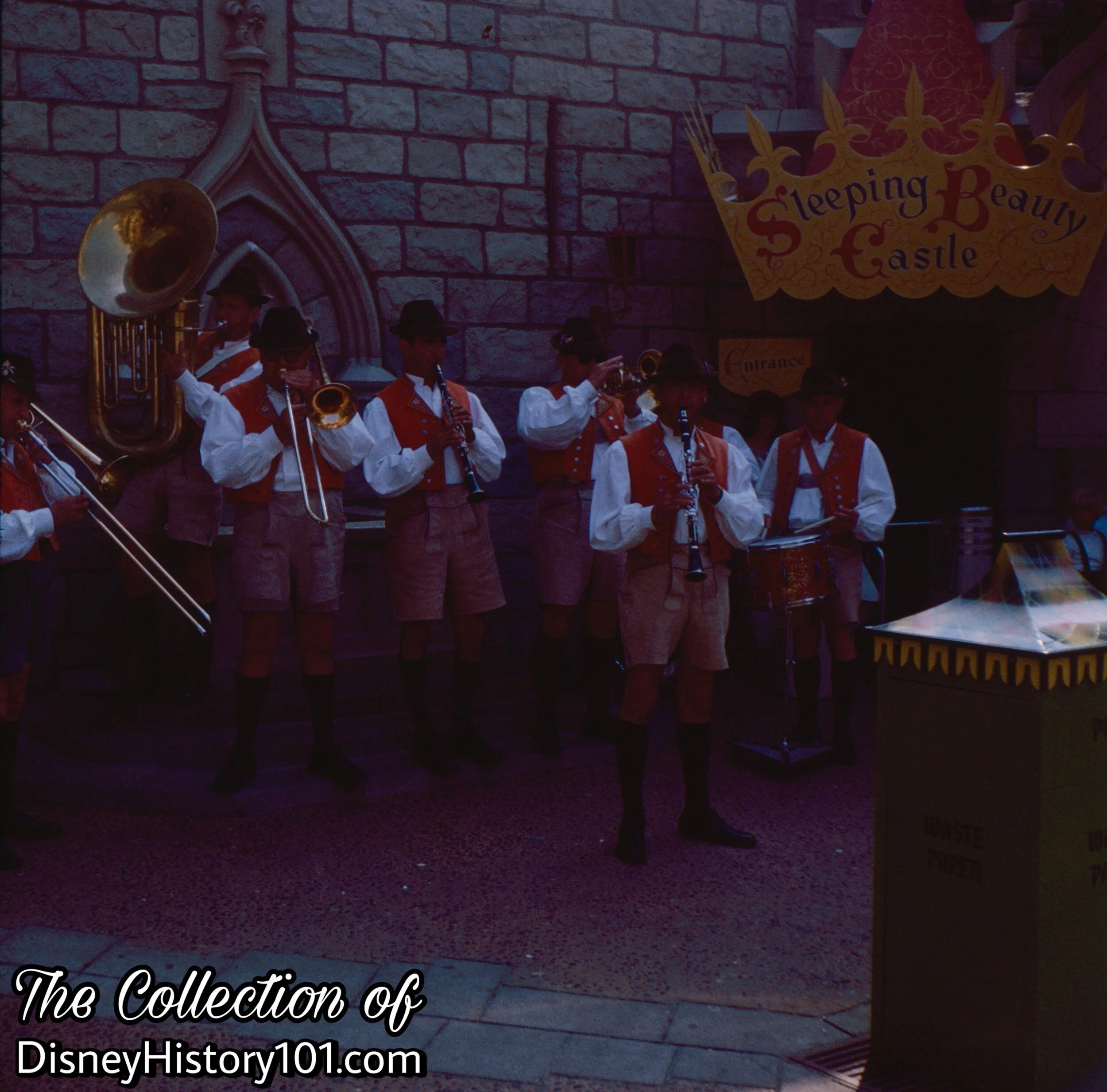 Sleeping Beauty Castle Exhibit Entrance in the Castle Courtyard, c. July, 1964.