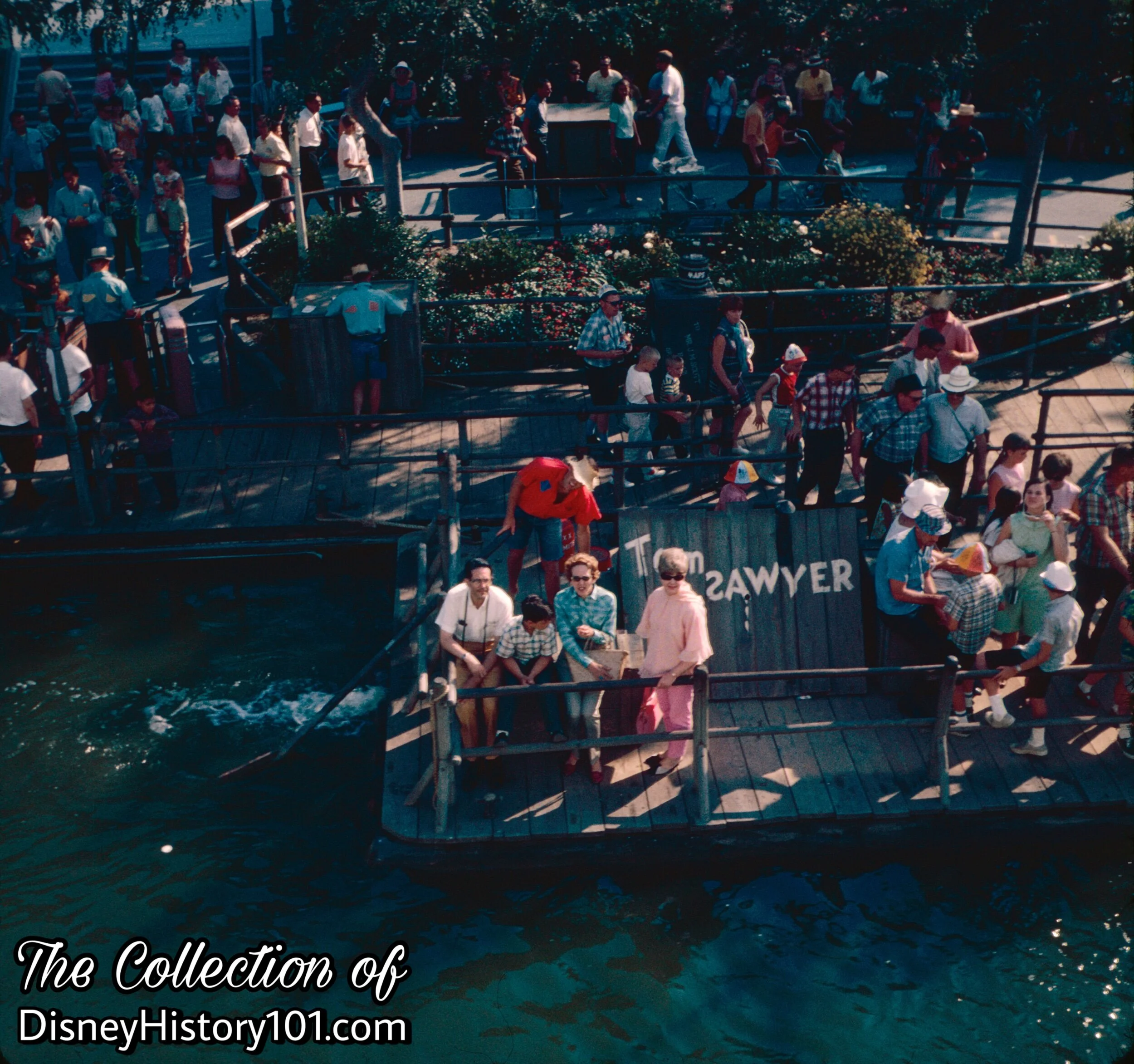 Rafts to Tom Sawyer Island, (c. July, 1967)