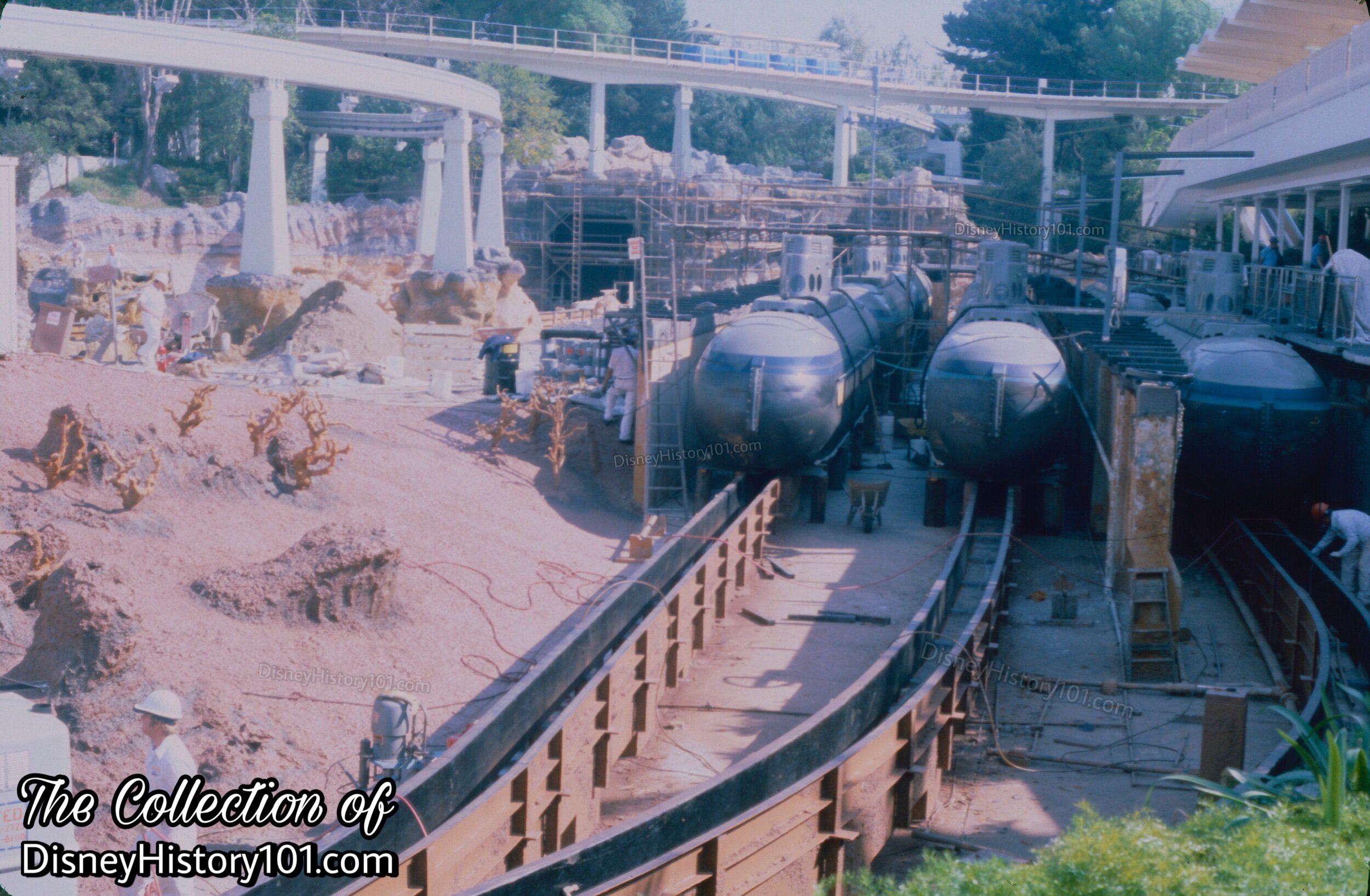 Intermediate Dock and Storage Rails drained, (1980)