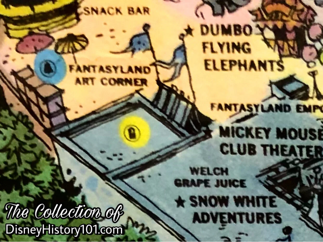 DISNEYLAND MAP EXCERPT