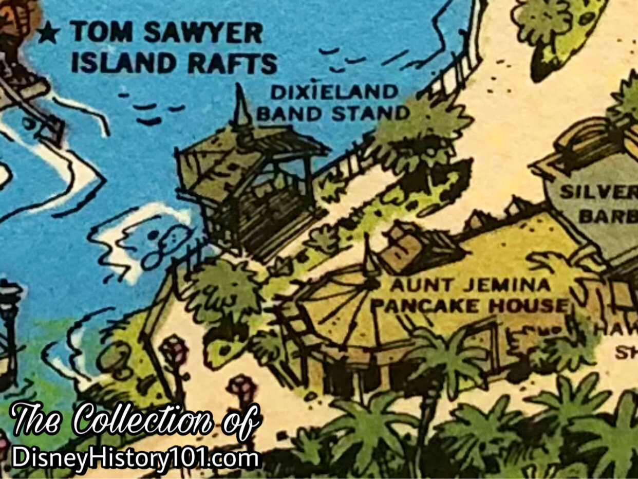 Disneyland Map by Sam McKim Excerpt, pre-1962