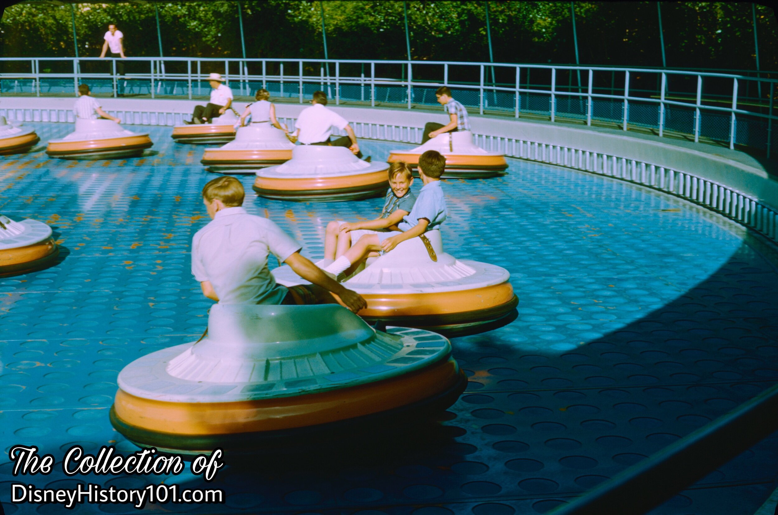 Flying Saucers at the Disneyland Spaceport, (July, 1966)