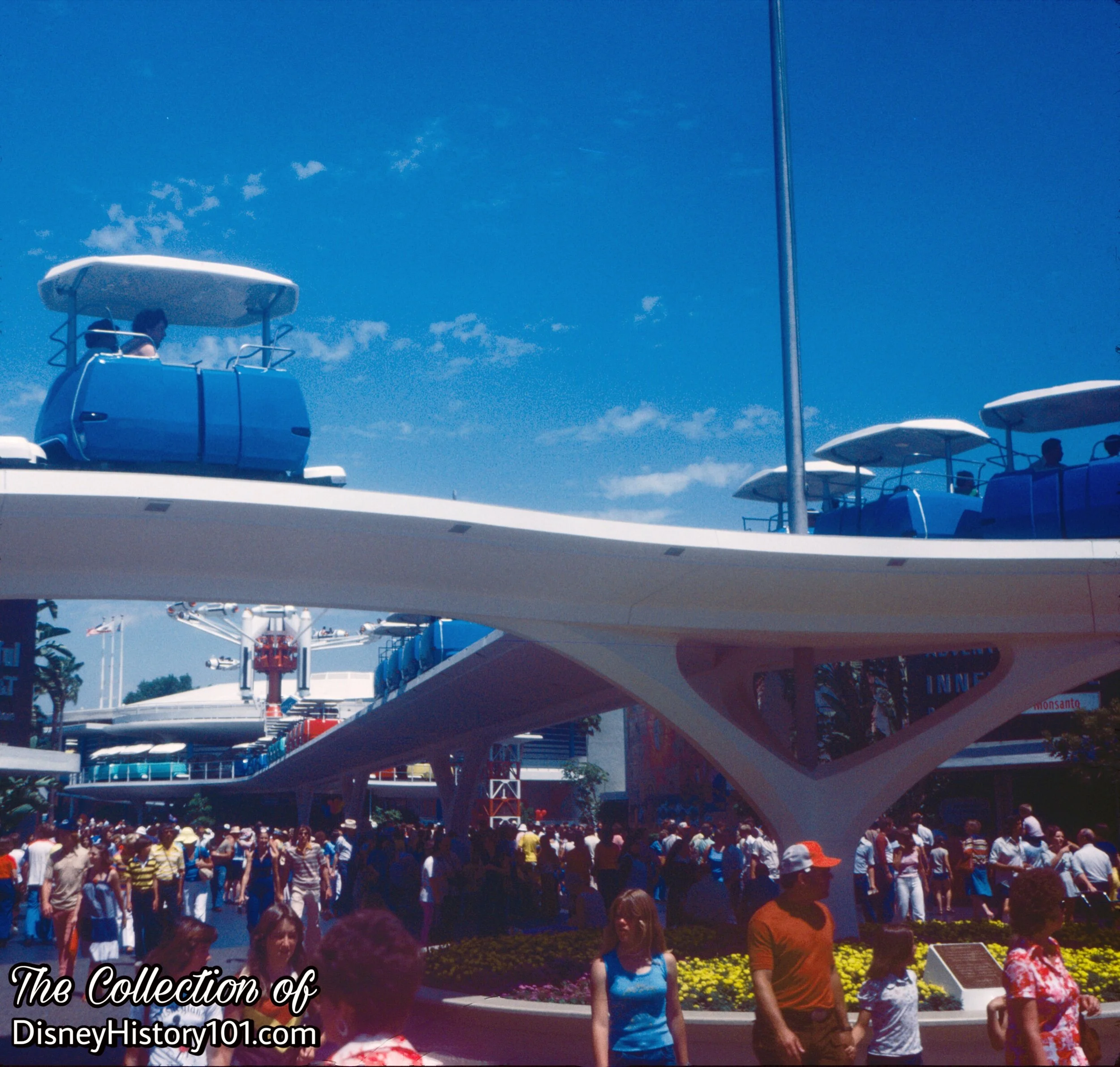 The efficient PeopleMover tracks and trains, September, 1970.