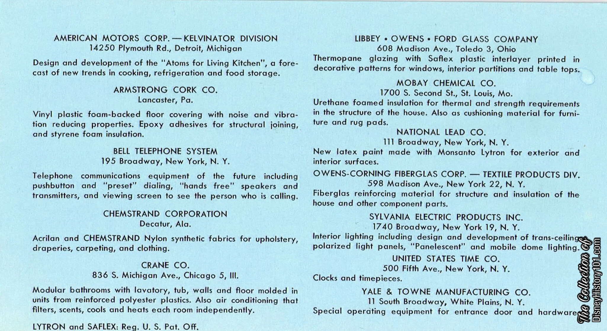 Monsanto "House of the Future" Pamphlet, (1957)