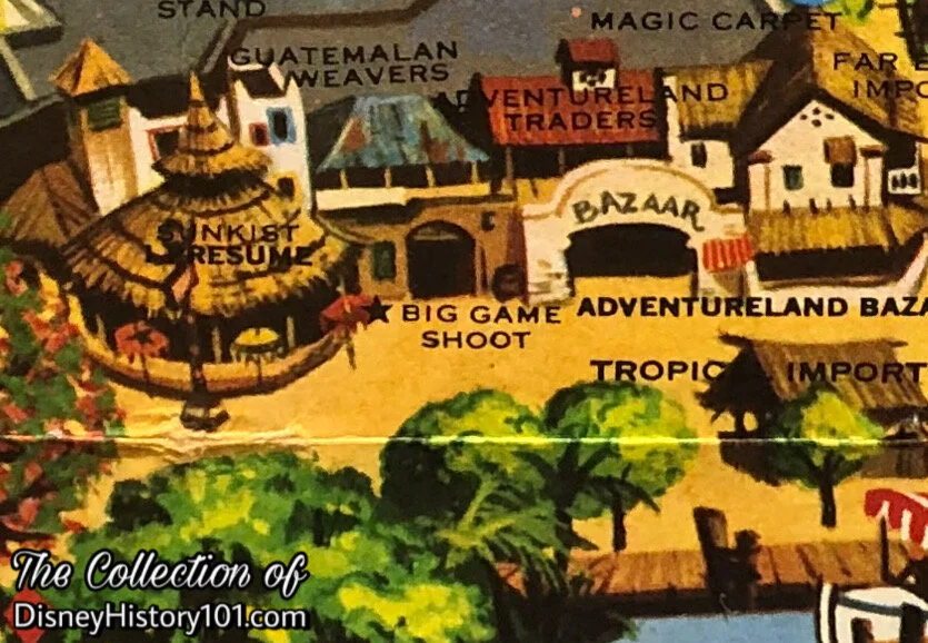 Disneyland Map Excerpt, 1960s