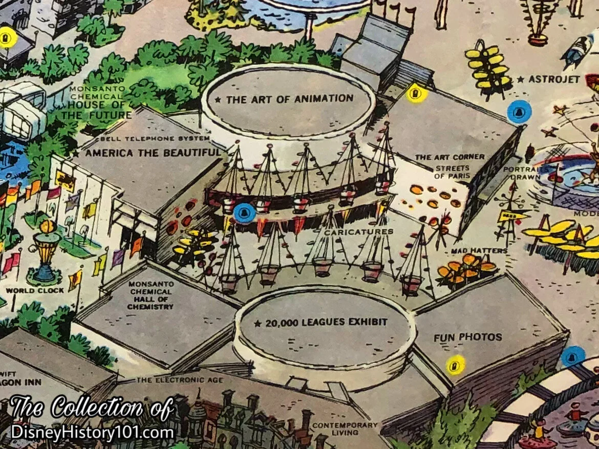 Disneyland Map Excerpt, 1960s